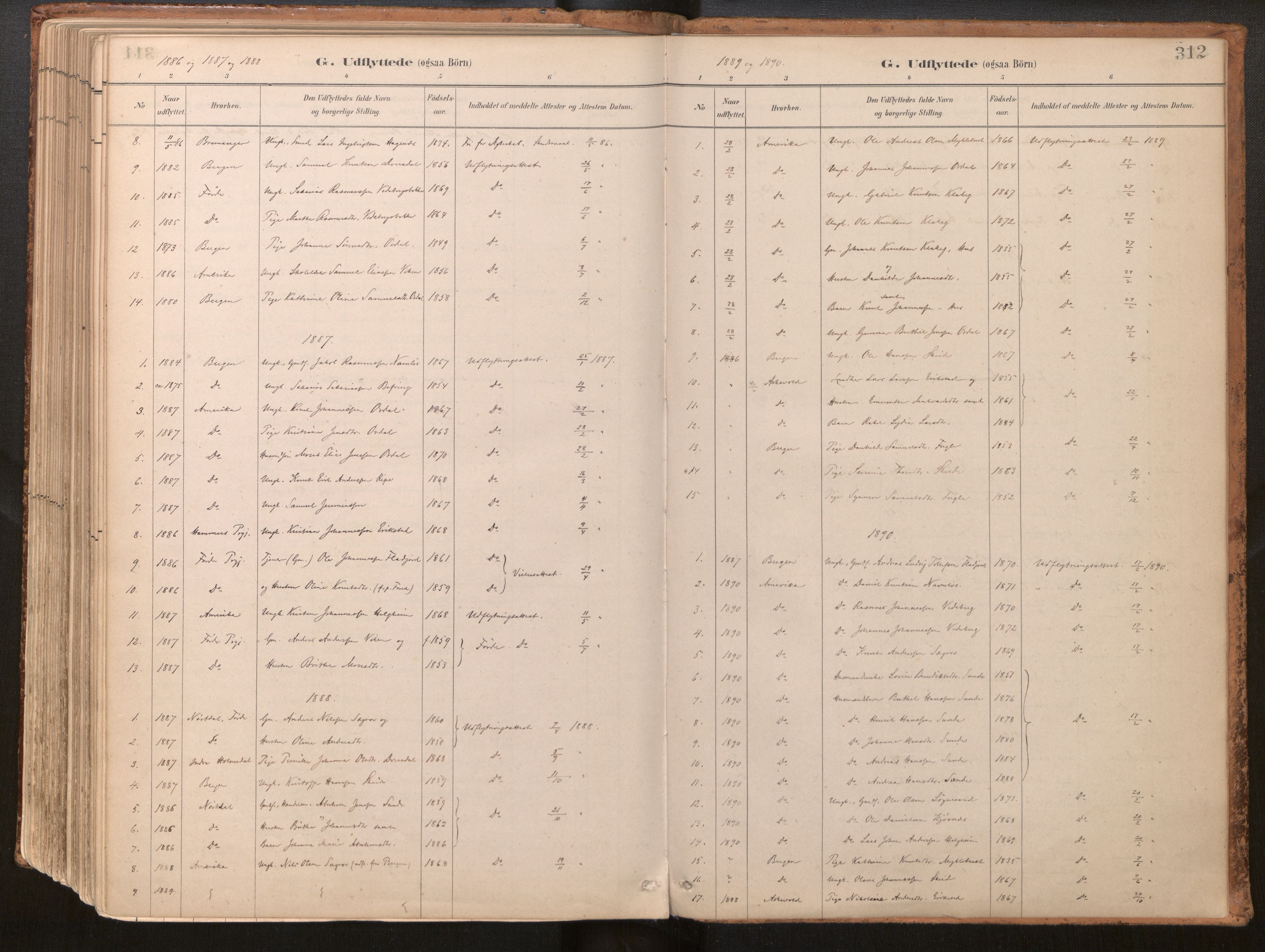 Jølster sokneprestembete, AV/SAB-A-80701/H/Haa/Haac/L0001: Ministerialbok nr. C 1, 1882-1928, s. 312