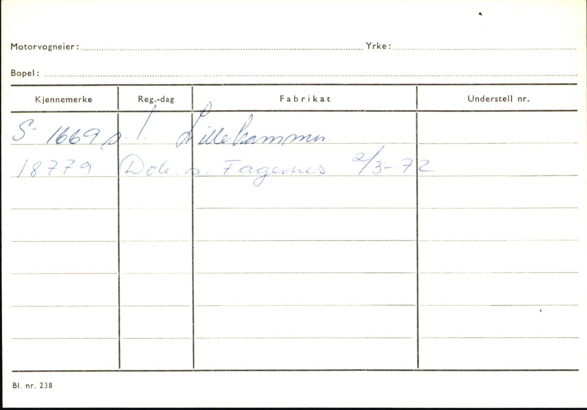 Statens vegvesen, Sogn og Fjordane vegkontor, SAB/A-5301/4/F/L0145: Registerkort Vågsøy S-Å. Årdal I-P, 1945-1975, s. 2319