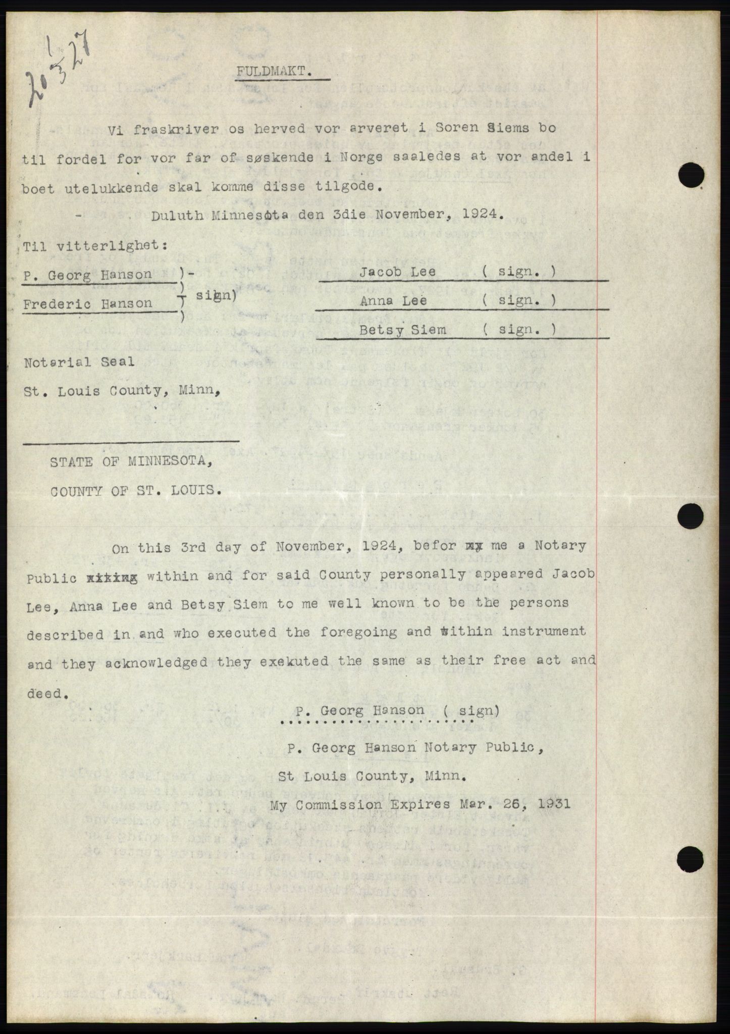 Romsdal sorenskriveri, AV/SAT-A-4149/1/2/2C/L0052: Pantebok nr. 46, 1927-1927, Tingl.dato: 01.03.1927