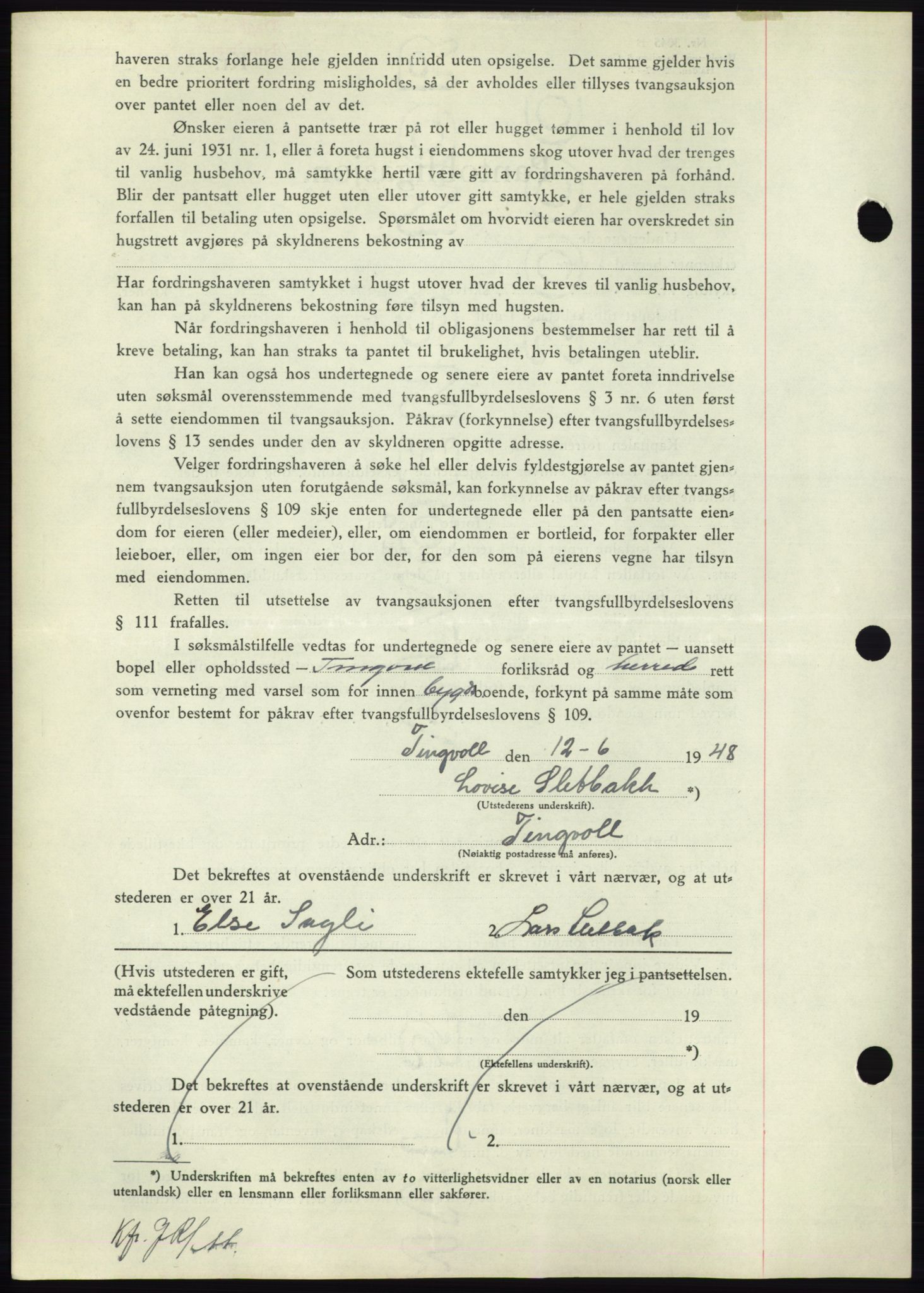 Nordmøre sorenskriveri, AV/SAT-A-4132/1/2/2Ca: Pantebok nr. B99, 1948-1948, Dagboknr: 1888/1948