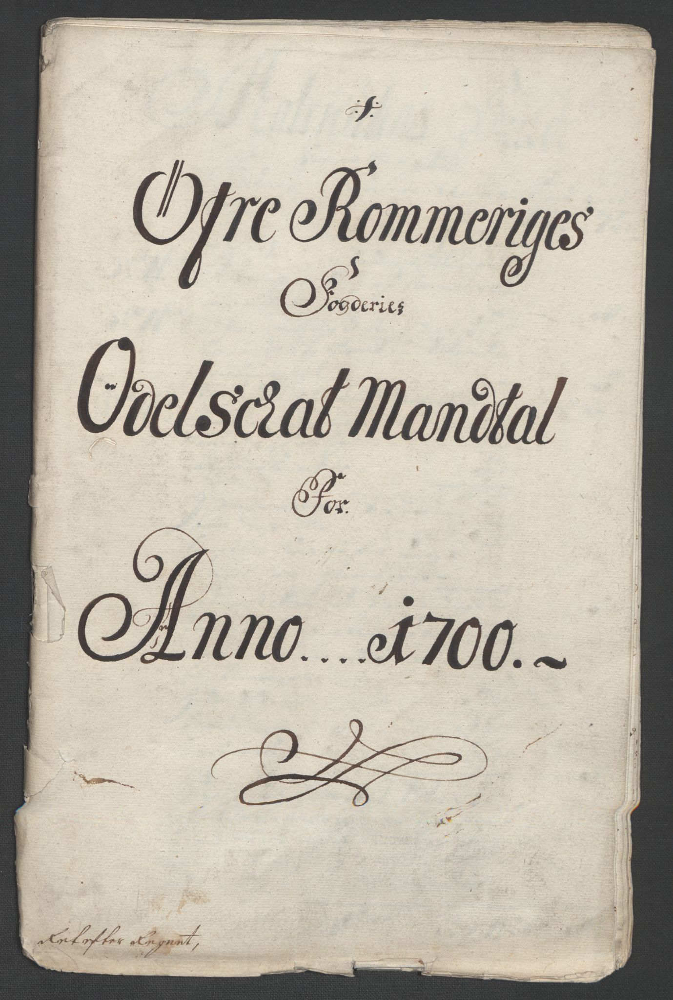Rentekammeret inntil 1814, Reviderte regnskaper, Fogderegnskap, RA/EA-4092/R12/L0712: Fogderegnskap Øvre Romerike, 1700, s. 207