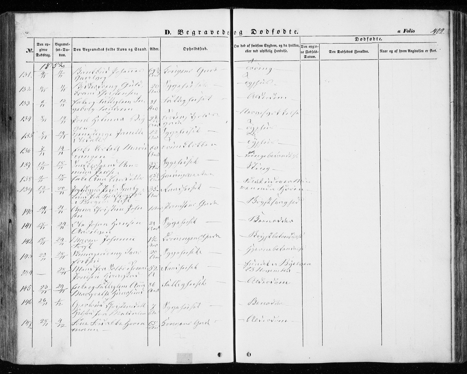 Ministerialprotokoller, klokkerbøker og fødselsregistre - Sør-Trøndelag, AV/SAT-A-1456/601/L0051: Ministerialbok nr. 601A19, 1848-1857, s. 402