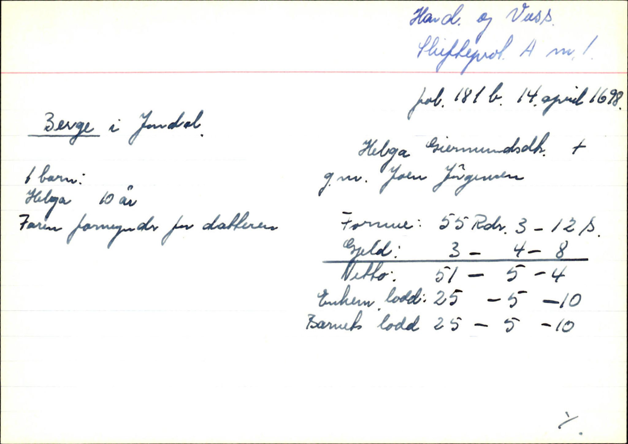 Skiftekort ved Statsarkivet i Bergen, SAB/SKIFTEKORT/002/L0001: Skifteprotokoll nr. 1-3, 1695-1721, s. 105