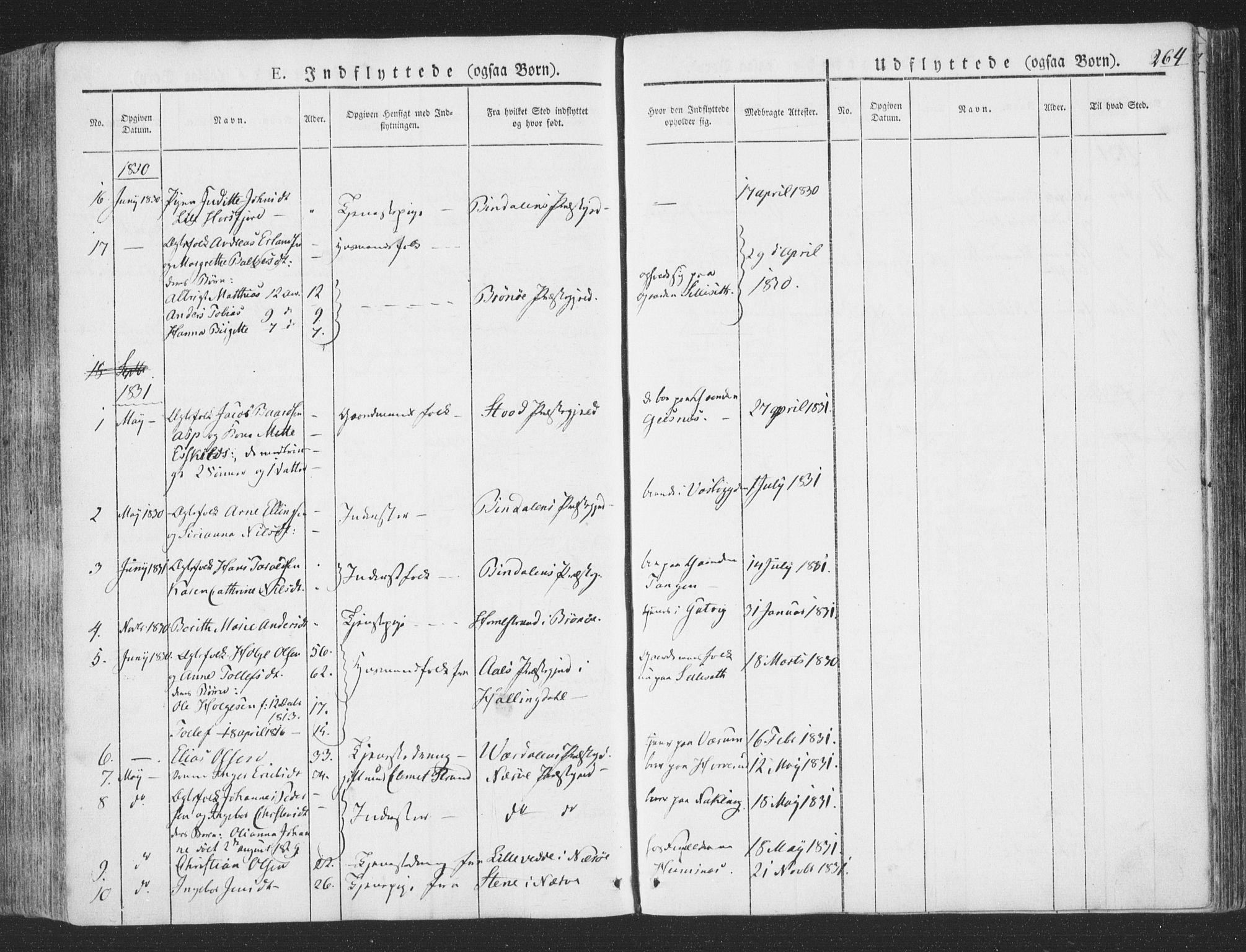 Ministerialprotokoller, klokkerbøker og fødselsregistre - Nord-Trøndelag, SAT/A-1458/780/L0639: Ministerialbok nr. 780A04, 1830-1844, s. 264