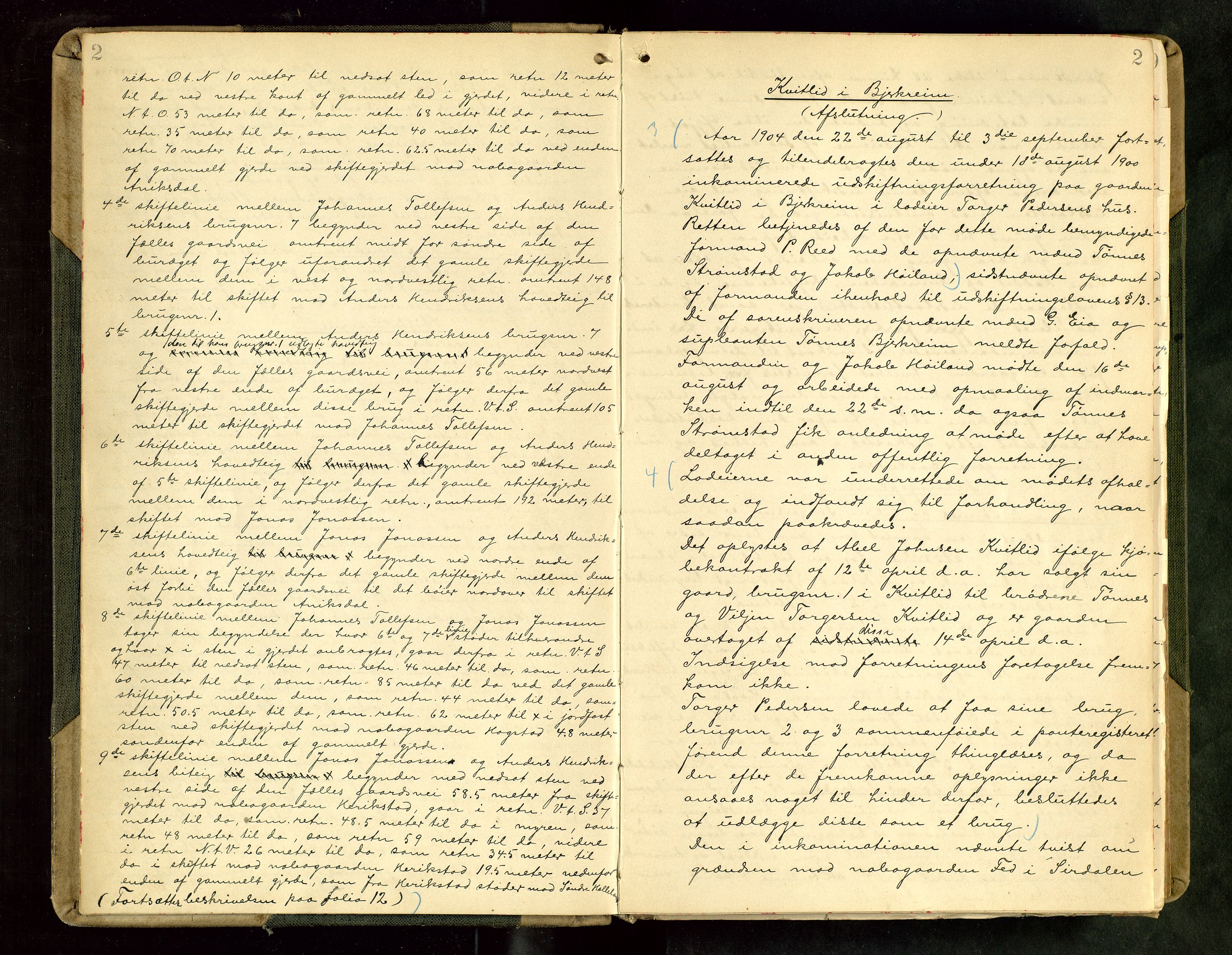 Rogaland jordskifterett, AV/SAST-A-102426/Oa/L0063: Forhandlingsprotokoll, 1905-1908, s. 2