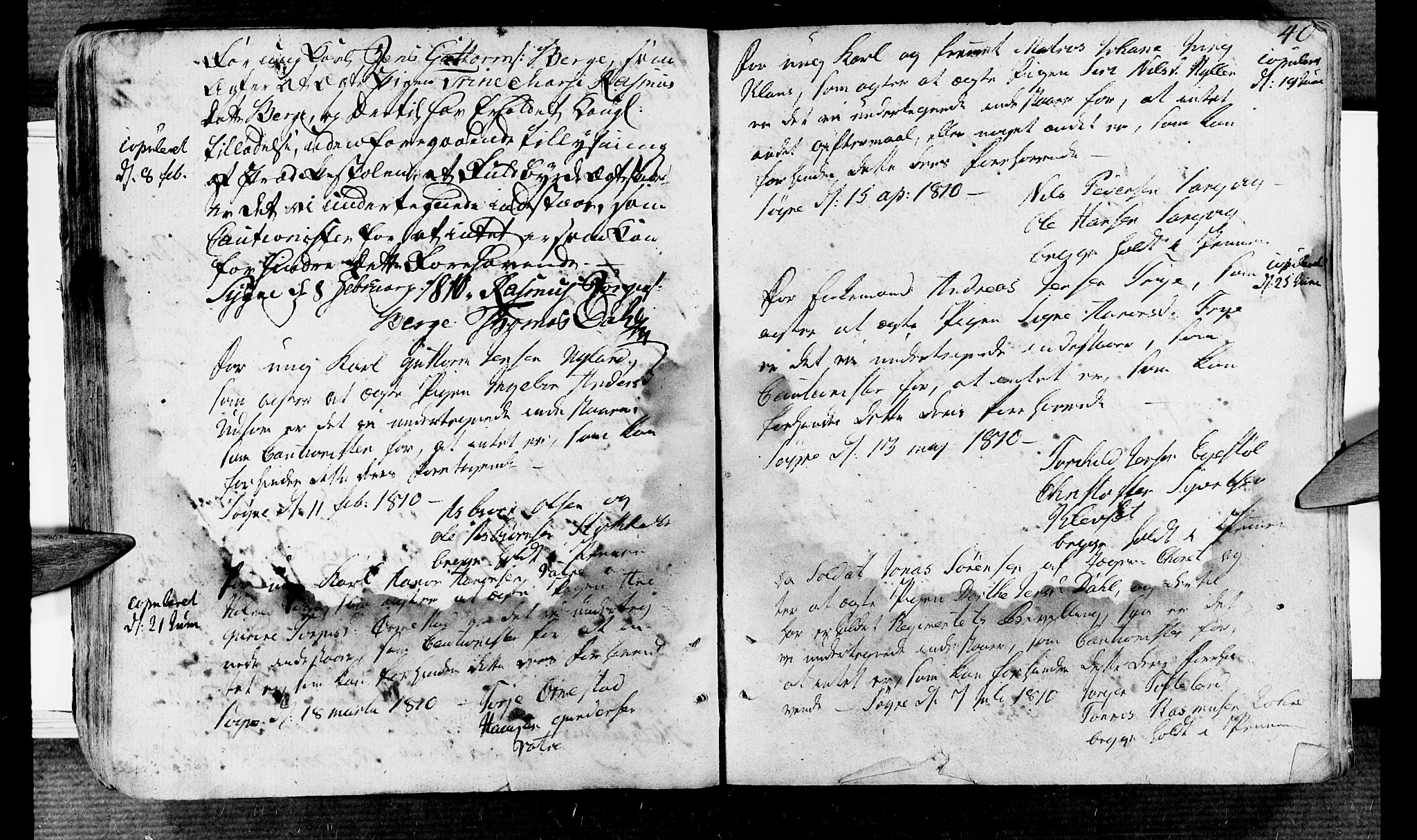 Søgne sokneprestkontor, SAK/1111-0037/F/Fa/Fab/L0007: Ministerialbok nr. A 7, 1791-1851, s. 40