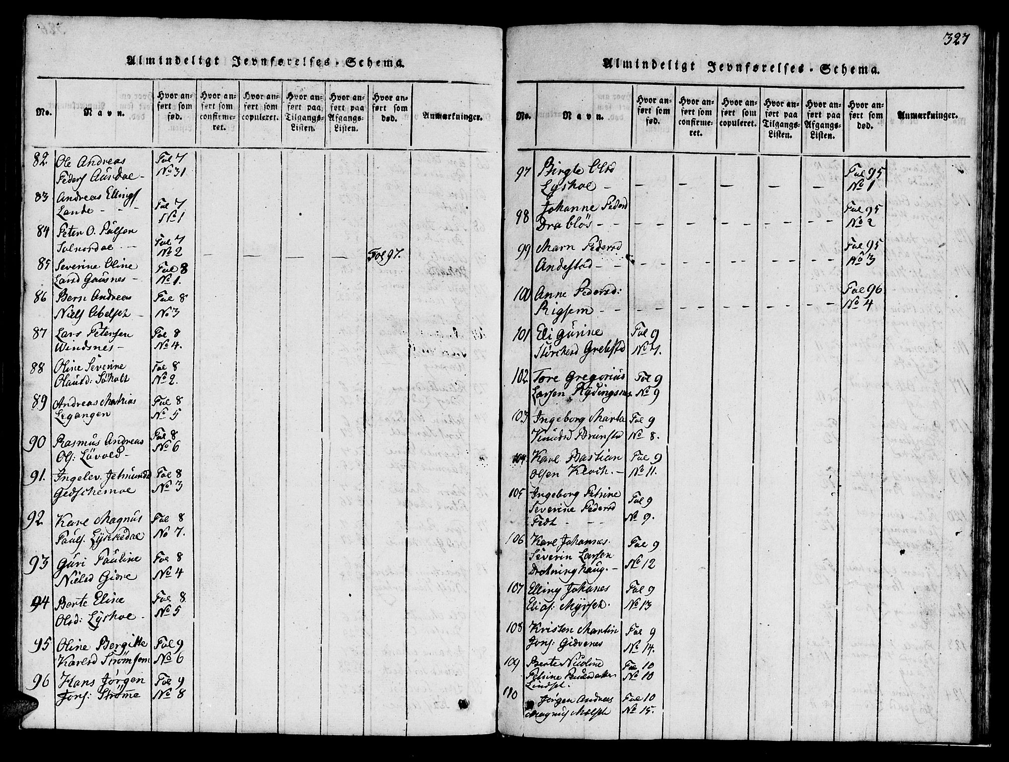 Ministerialprotokoller, klokkerbøker og fødselsregistre - Møre og Romsdal, AV/SAT-A-1454/522/L0322: Klokkerbok nr. 522C01, 1816-1830, s. 327