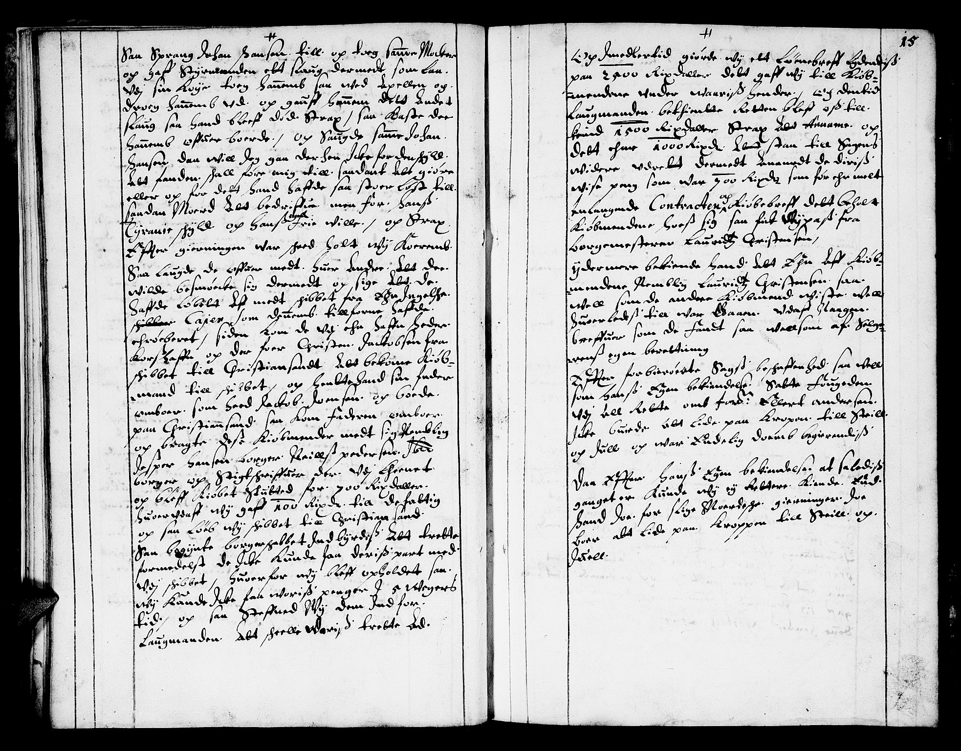 Finnmark sorenskriveri, AV/SATØ-S-0053/F/Fa/L0009: Justisprotokoller, 1654-1663, s. 14b-15a