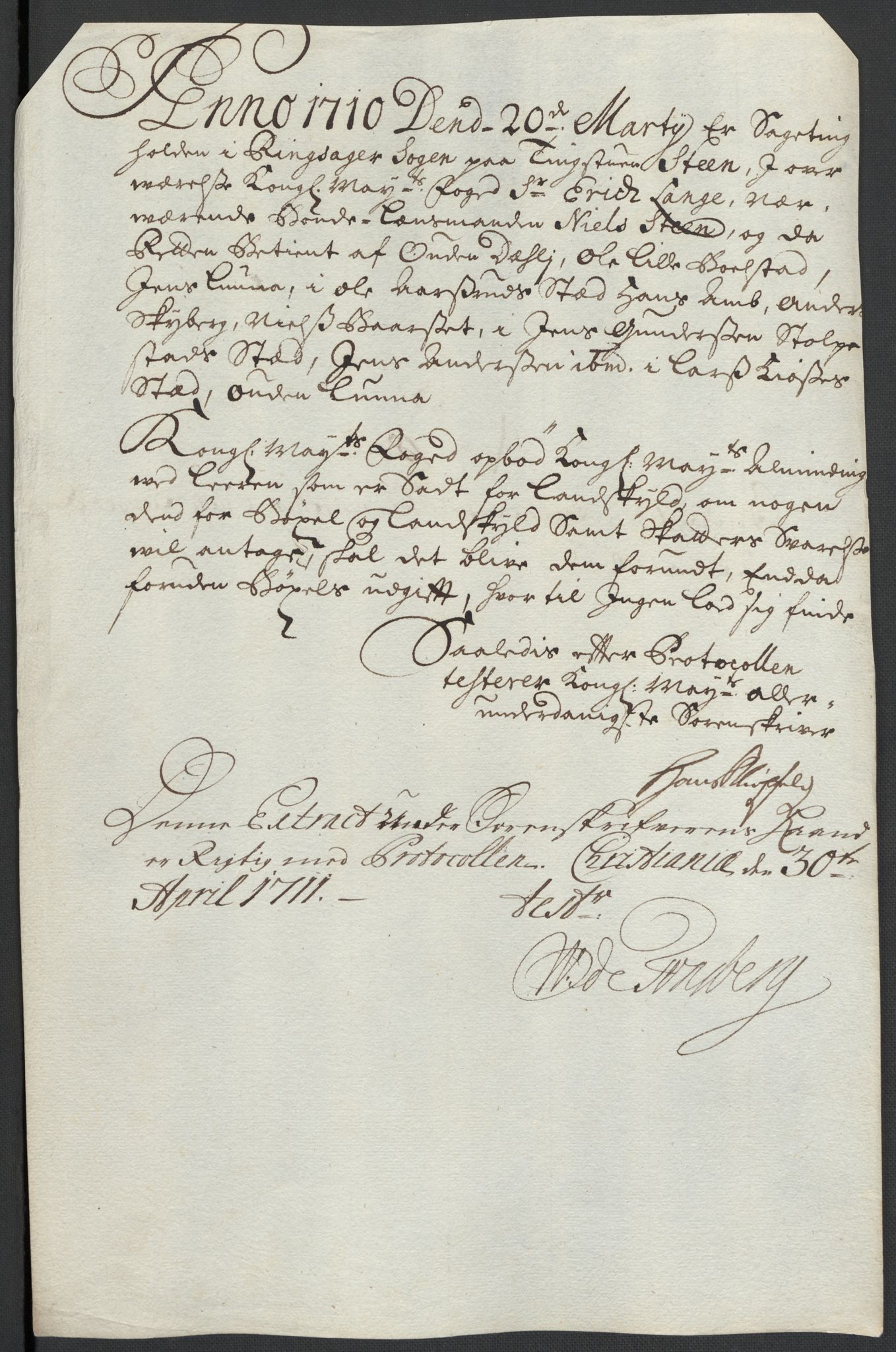 Rentekammeret inntil 1814, Reviderte regnskaper, Fogderegnskap, RA/EA-4092/R16/L1046: Fogderegnskap Hedmark, 1710, s. 302