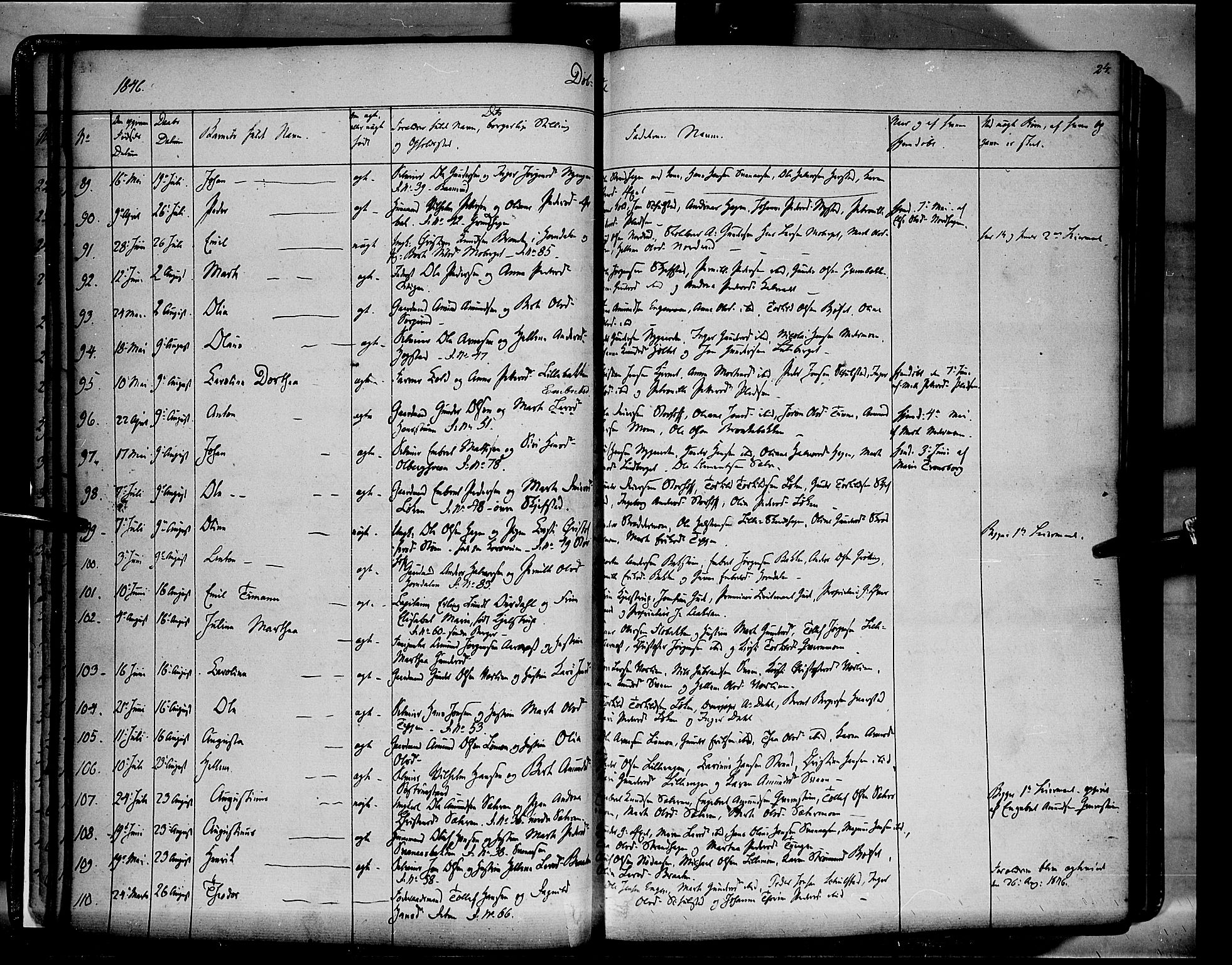 Elverum prestekontor, AV/SAH-PREST-044/H/Ha/Haa/L0009: Ministerialbok nr. 9, 1843-1856, s. 24