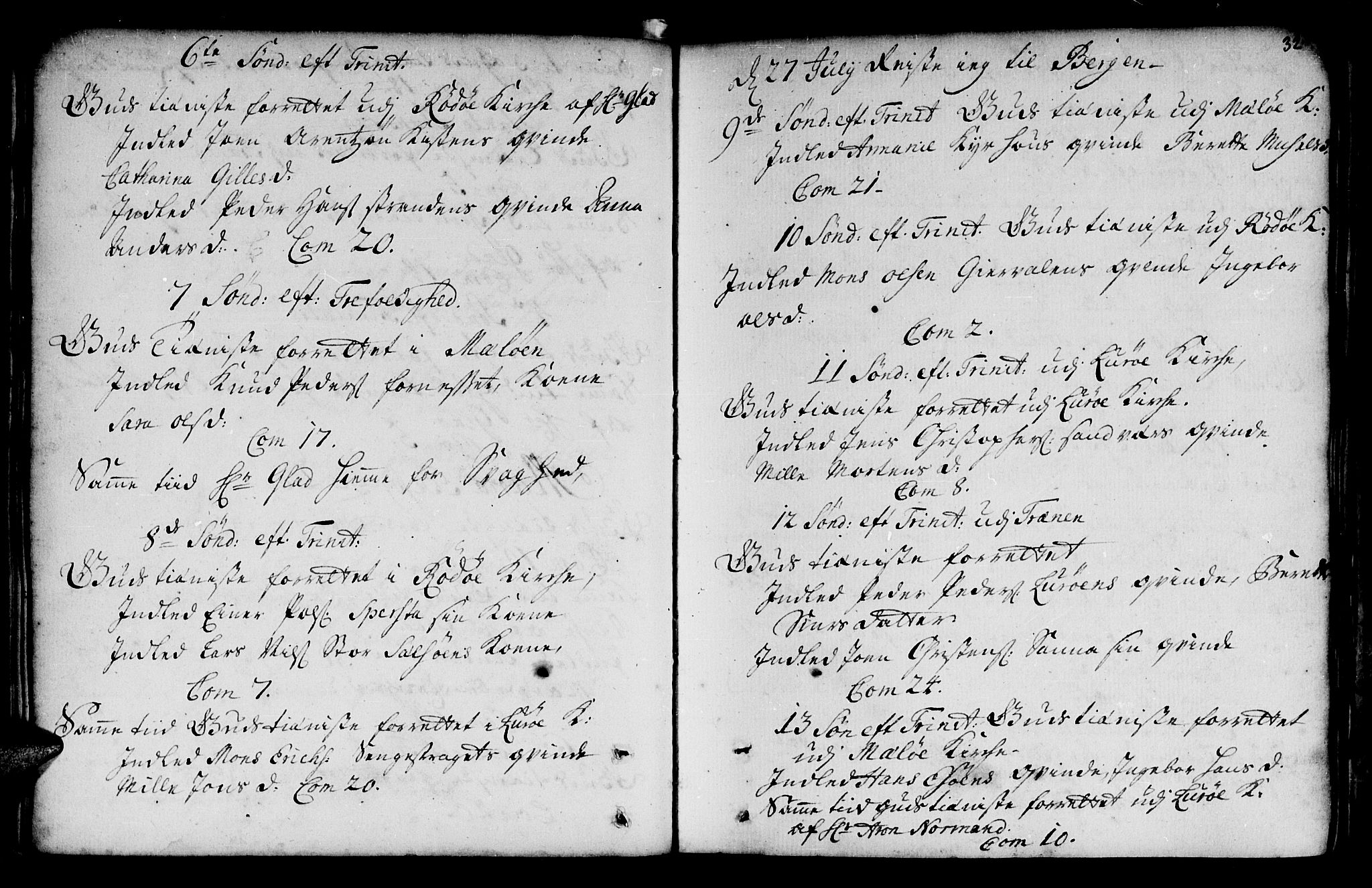 Ministerialprotokoller, klokkerbøker og fødselsregistre - Nordland, AV/SAT-A-1459/841/L0586: Ministerialbok nr. 841A01, 1739-1750, s. 32