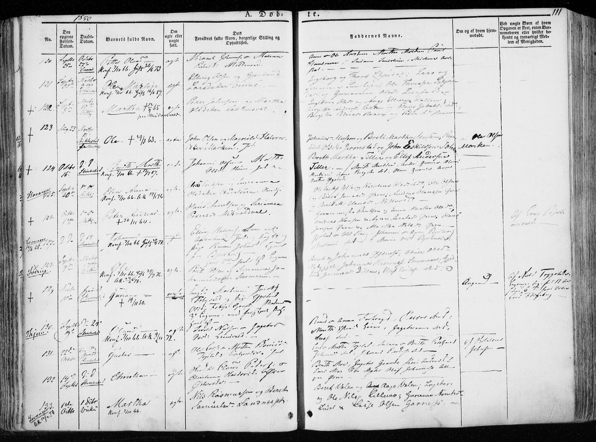 Ministerialprotokoller, klokkerbøker og fødselsregistre - Nord-Trøndelag, SAT/A-1458/723/L0239: Ministerialbok nr. 723A08, 1841-1851, s. 111