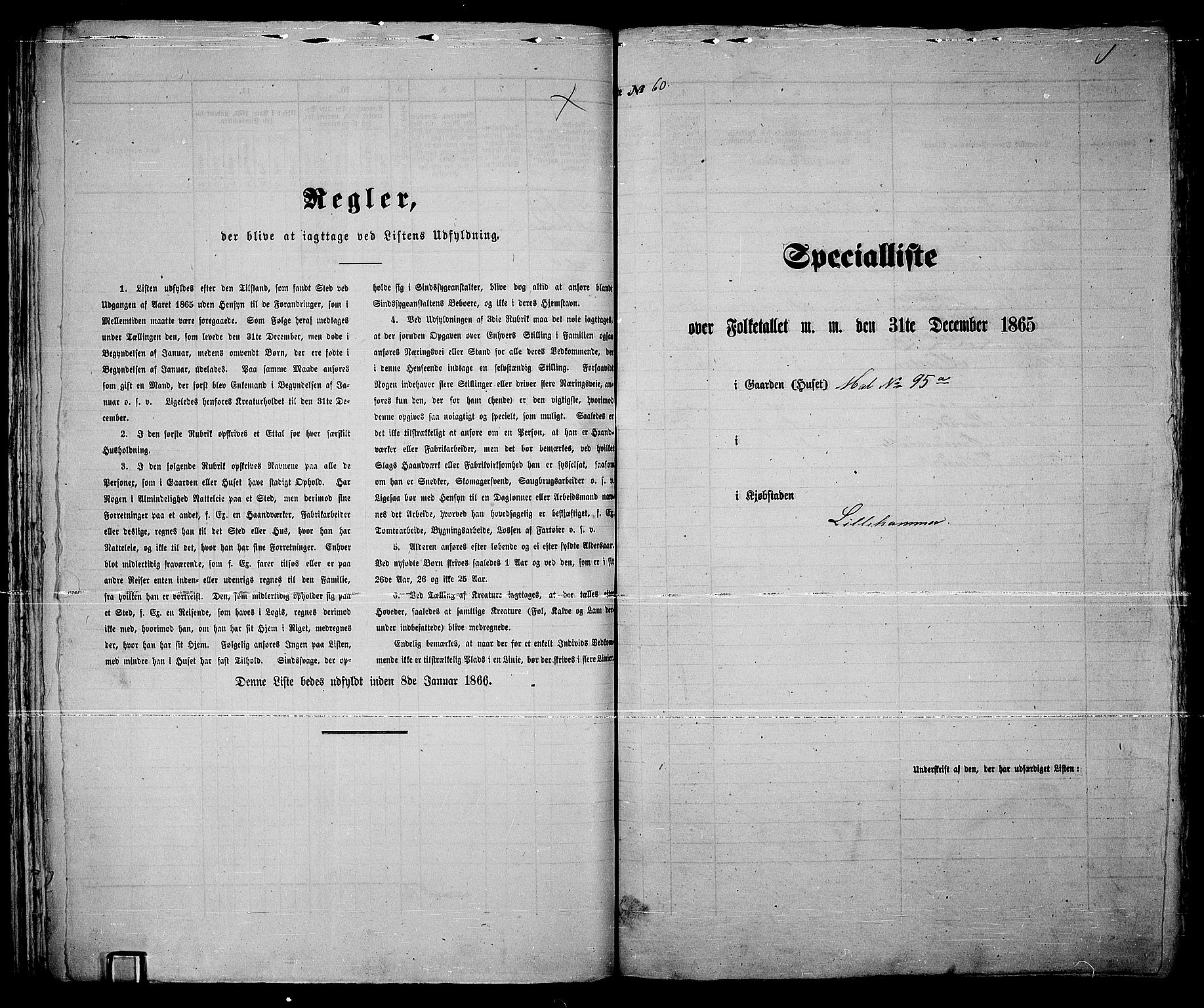 RA, Folketelling 1865 for 0501B Fåberg prestegjeld, Lillehammer kjøpstad, 1865, s. 126