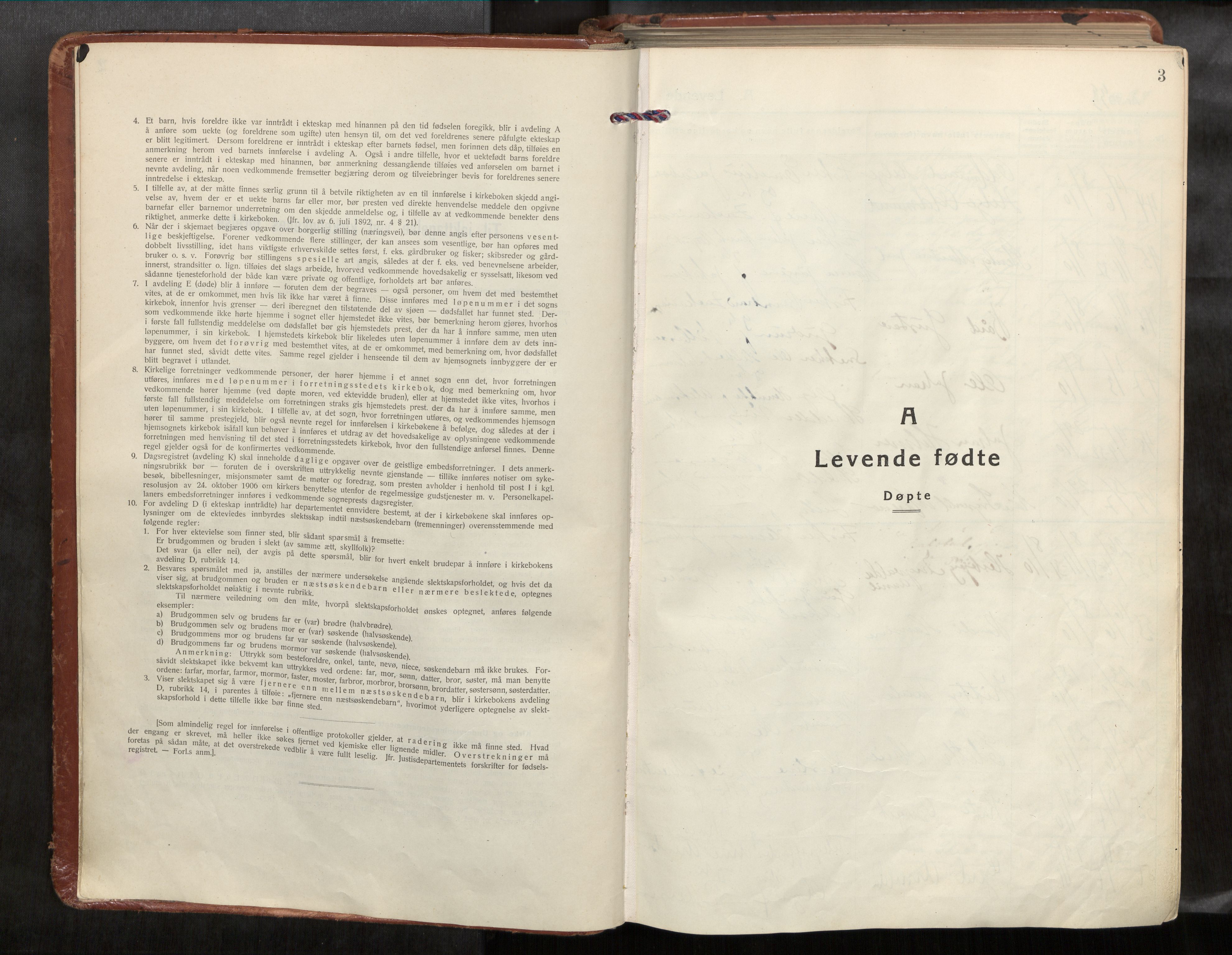 Ministerialprotokoller, klokkerbøker og fødselsregistre - Nordland, AV/SAT-A-1459/881/L1161: Ministerialbok nr. 881A14, 1932-1955, s. 3