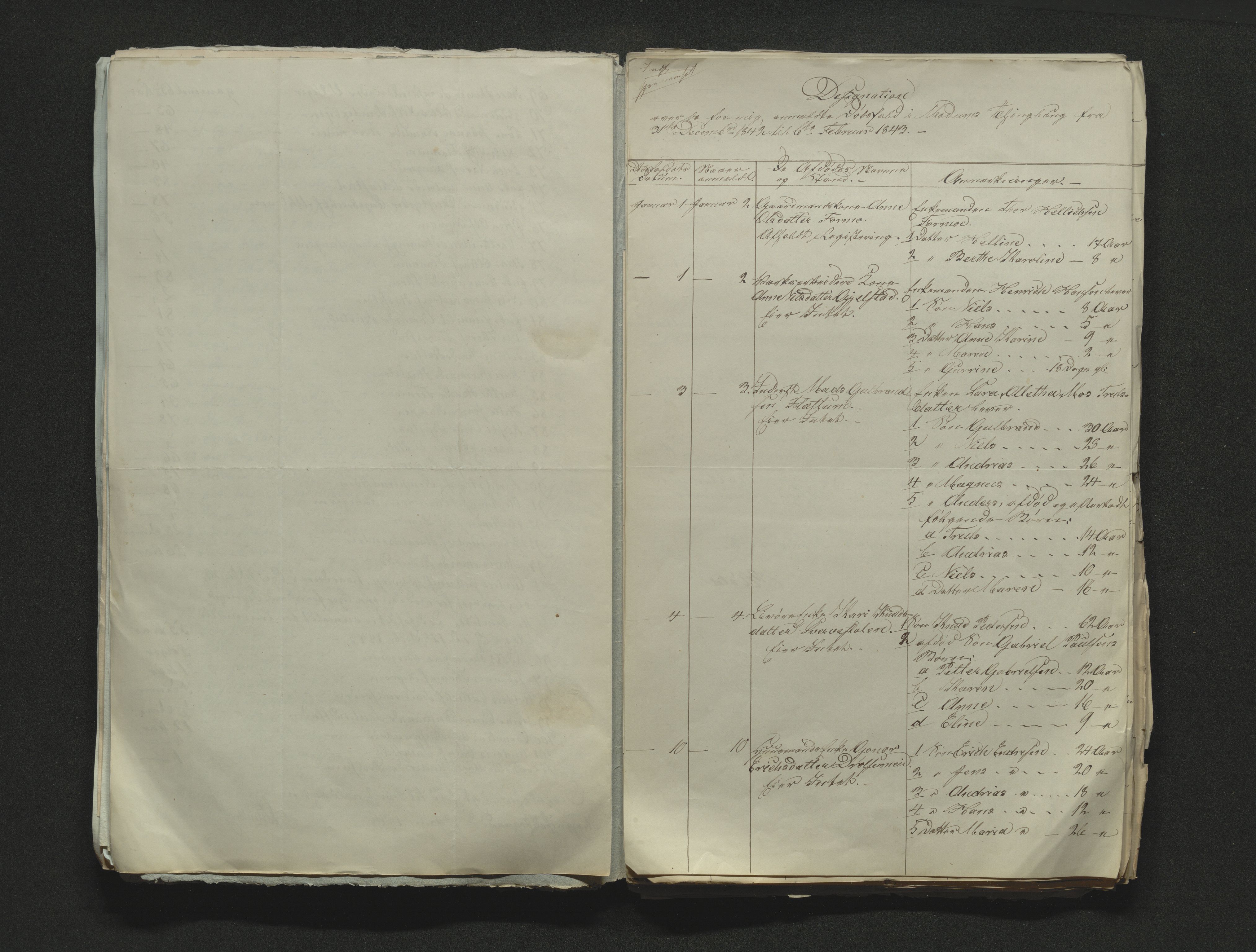 Eiker, Modum og Sigdal sorenskriveri, AV/SAKO-A-123/H/Ha/Hab/L0006: Dødsfallsmeldinger, 1841-1845