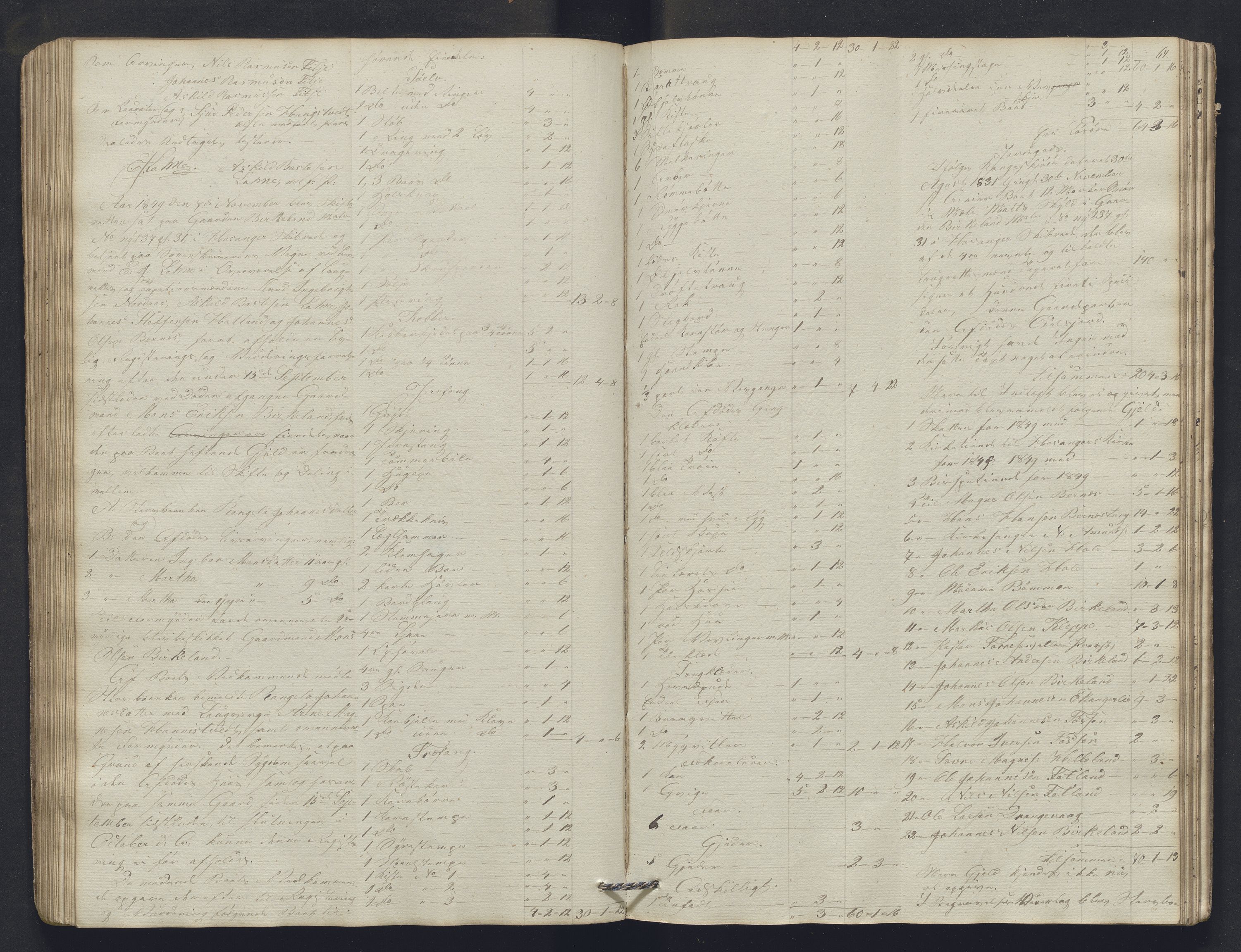 Nordhordland sorenskrivar, SAB/A-2901/1/H/Hb/L0013: Registreringsprotokollar, 1846-1852, s. 64