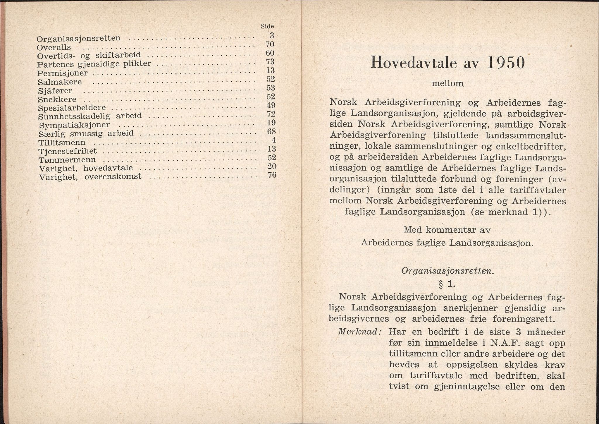 Norsk jern- og metallarbeiderforbund, AAB/ARK-1659/O/L0001/0024: Verkstedsoverenskomsten / Verkstedsoverenskomsten, 1952