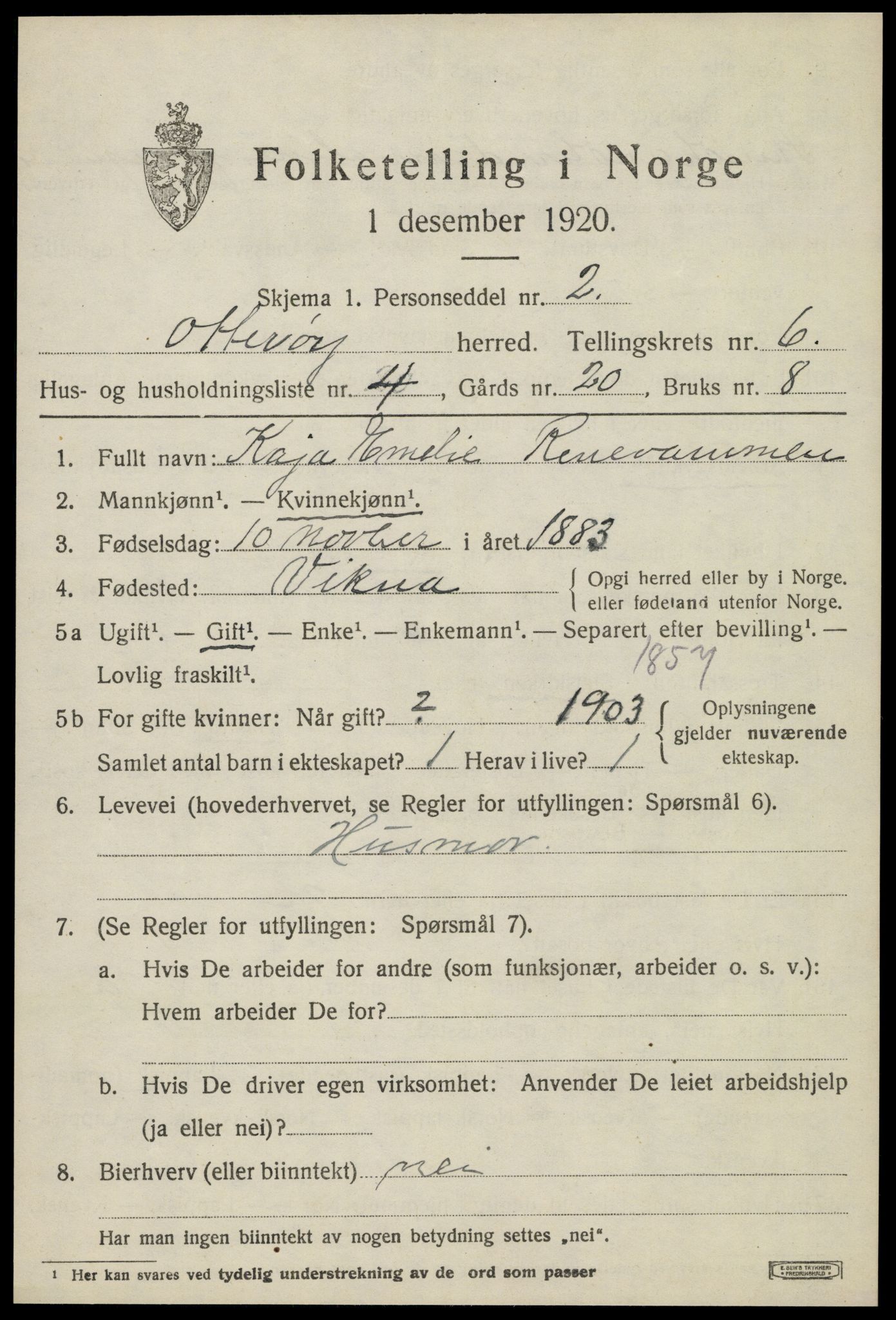 SAT, Folketelling 1920 for 1747 Otterøy herred, 1920, s. 2269