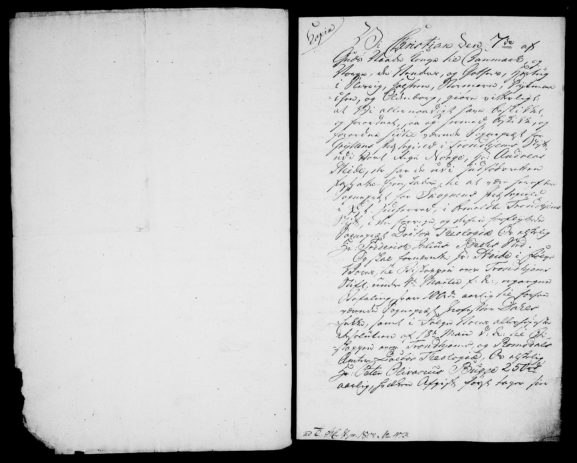 Danske Kanselli, Skapsaker, AV/RA-EA-4061/F/L0118: Skap 16, pakke 49, 1808, s. 19