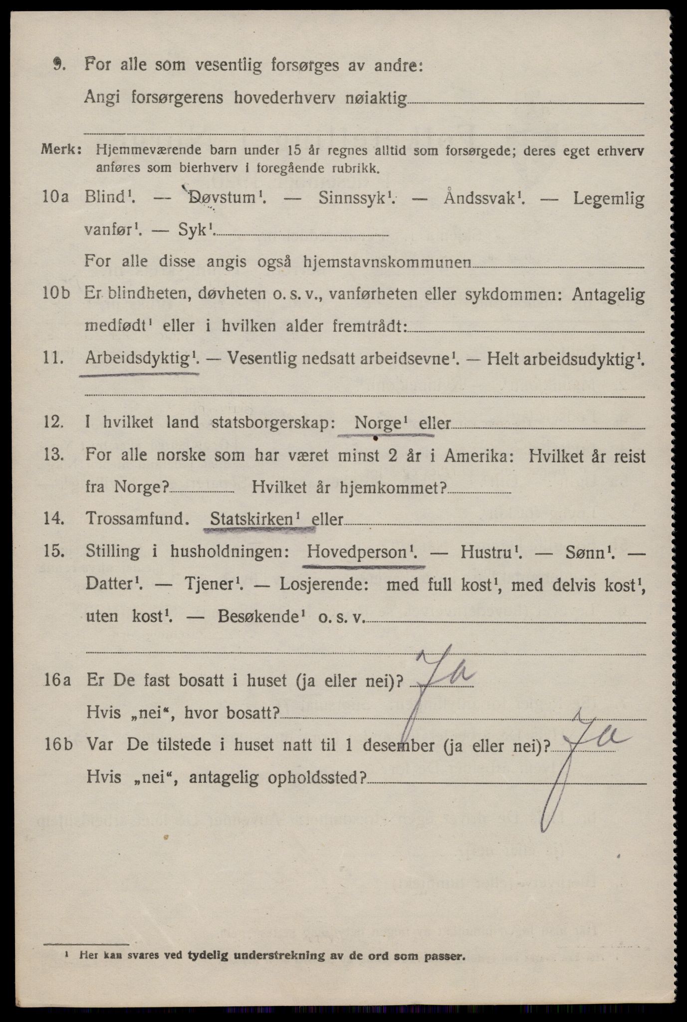 SAKO, Folketelling 1920 for 0827 Hjartdal herred, 1920, s. 2199