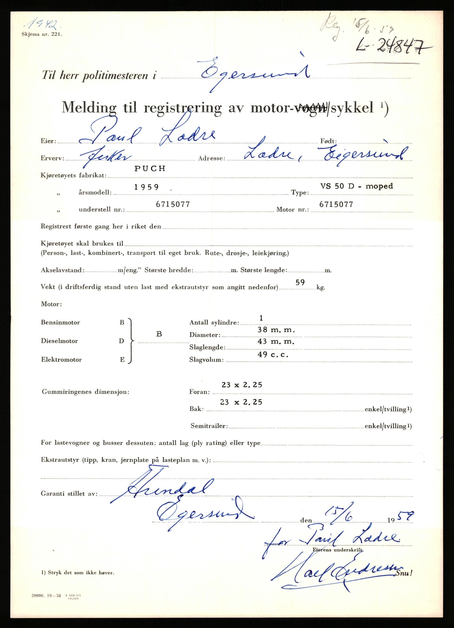 Stavanger trafikkstasjon, AV/SAST-A-101942/0/F/L0042: L-24600 - L-25233, 1930-1971, s. 883