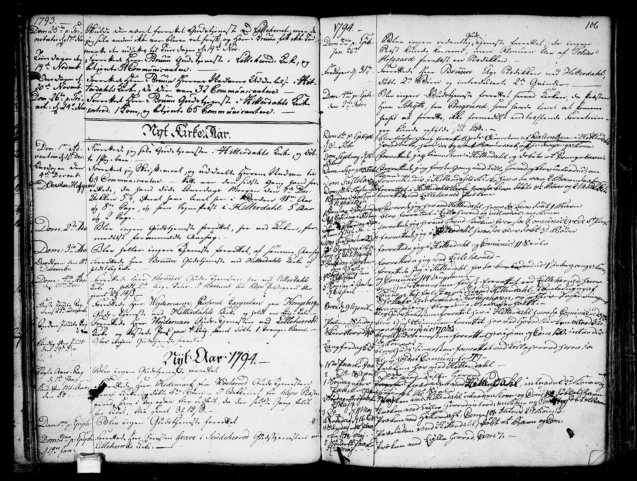 Heddal kirkebøker, AV/SAKO-A-268/F/Fa/L0004: Ministerialbok nr. I 4, 1784-1814, s. 106