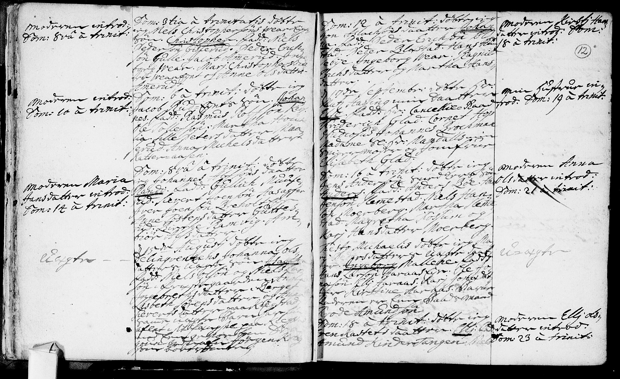 Røyken kirkebøker, SAKO/A-241/F/Fa/L0002: Ministerialbok nr. 2, 1731-1782, s. 12
