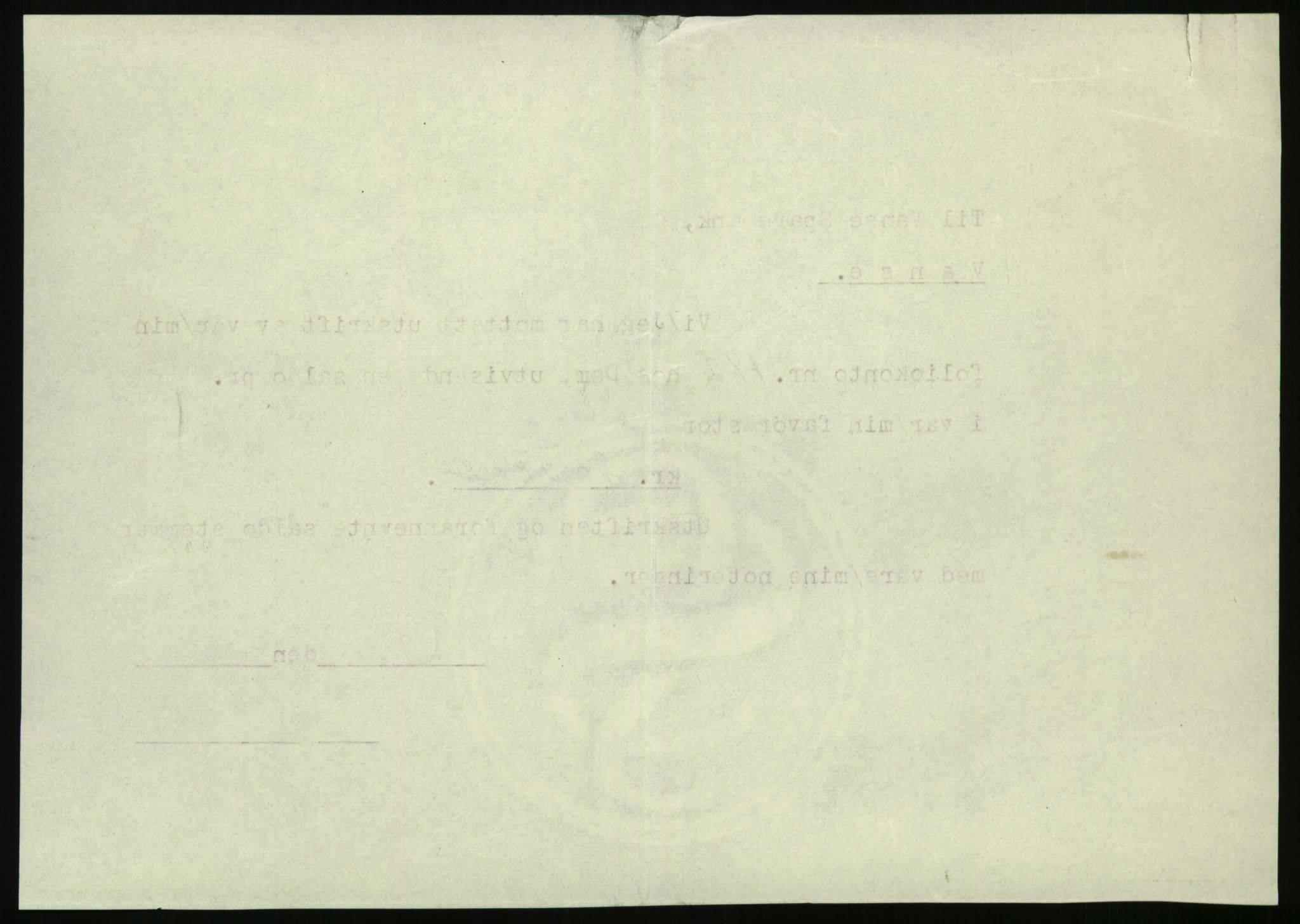 Forsvarsdepartementet, 10. kontor / Oppgjørskontoret, AV/RA-RAFA-1225/D/Db/L0180: Lista oppgjørskontor, 1942-1952, s. 1040