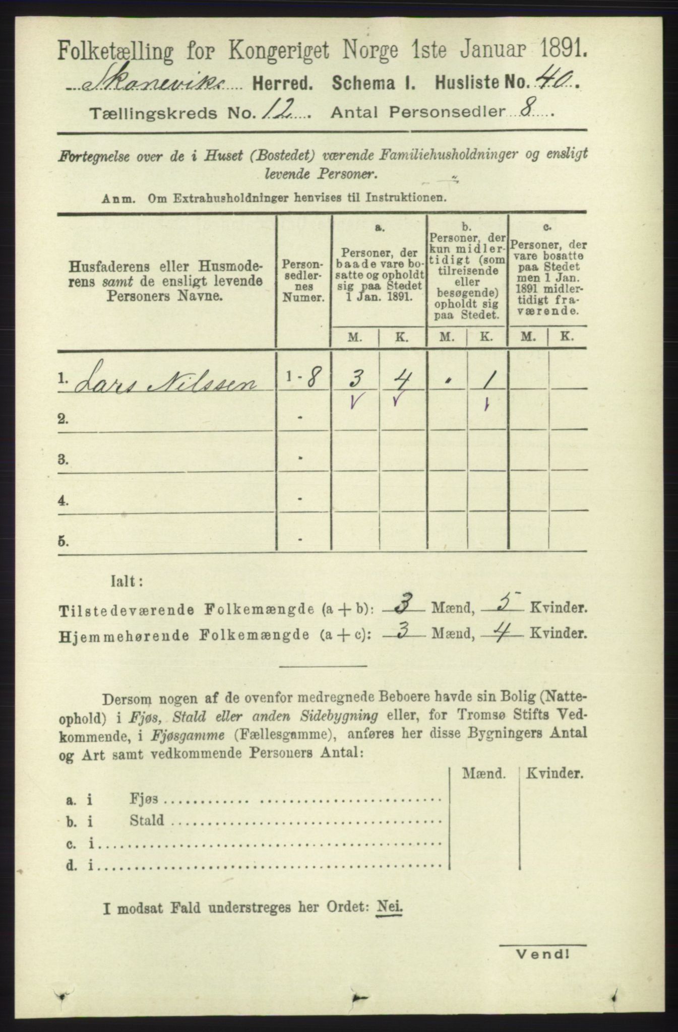 RA, Folketelling 1891 for 1212 Skånevik herred, 1891, s. 3749