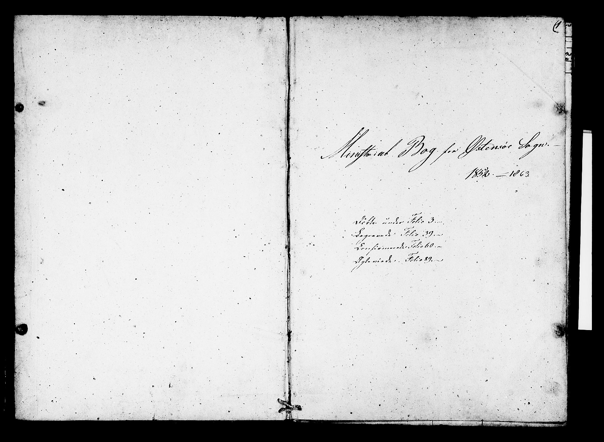 Kvam sokneprestembete, SAB/A-76201/H/Hab: Klokkerbok nr. C 1, 1852-1862, s. 1