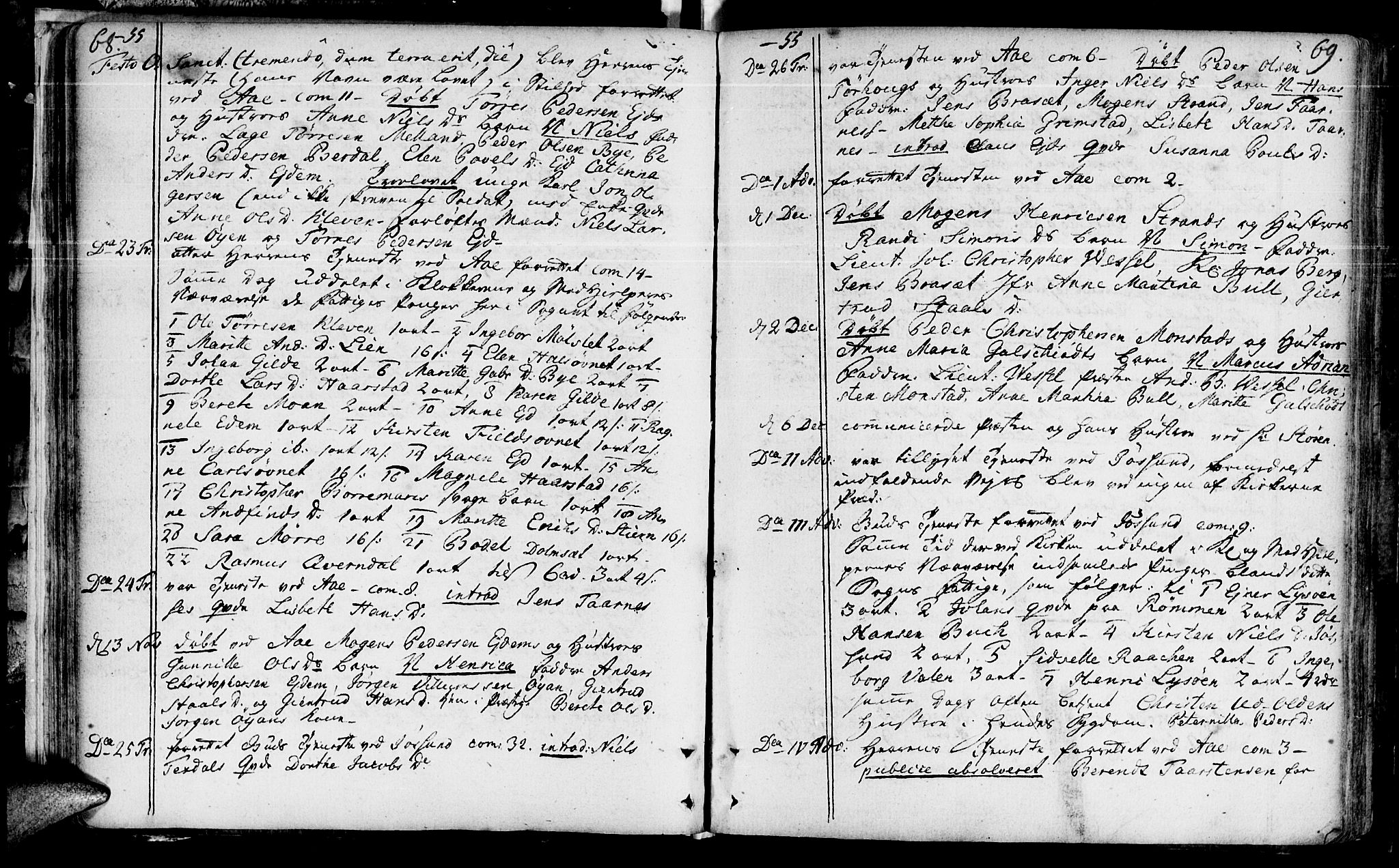 Ministerialprotokoller, klokkerbøker og fødselsregistre - Sør-Trøndelag, AV/SAT-A-1456/655/L0672: Ministerialbok nr. 655A01, 1750-1779, s. 68-69