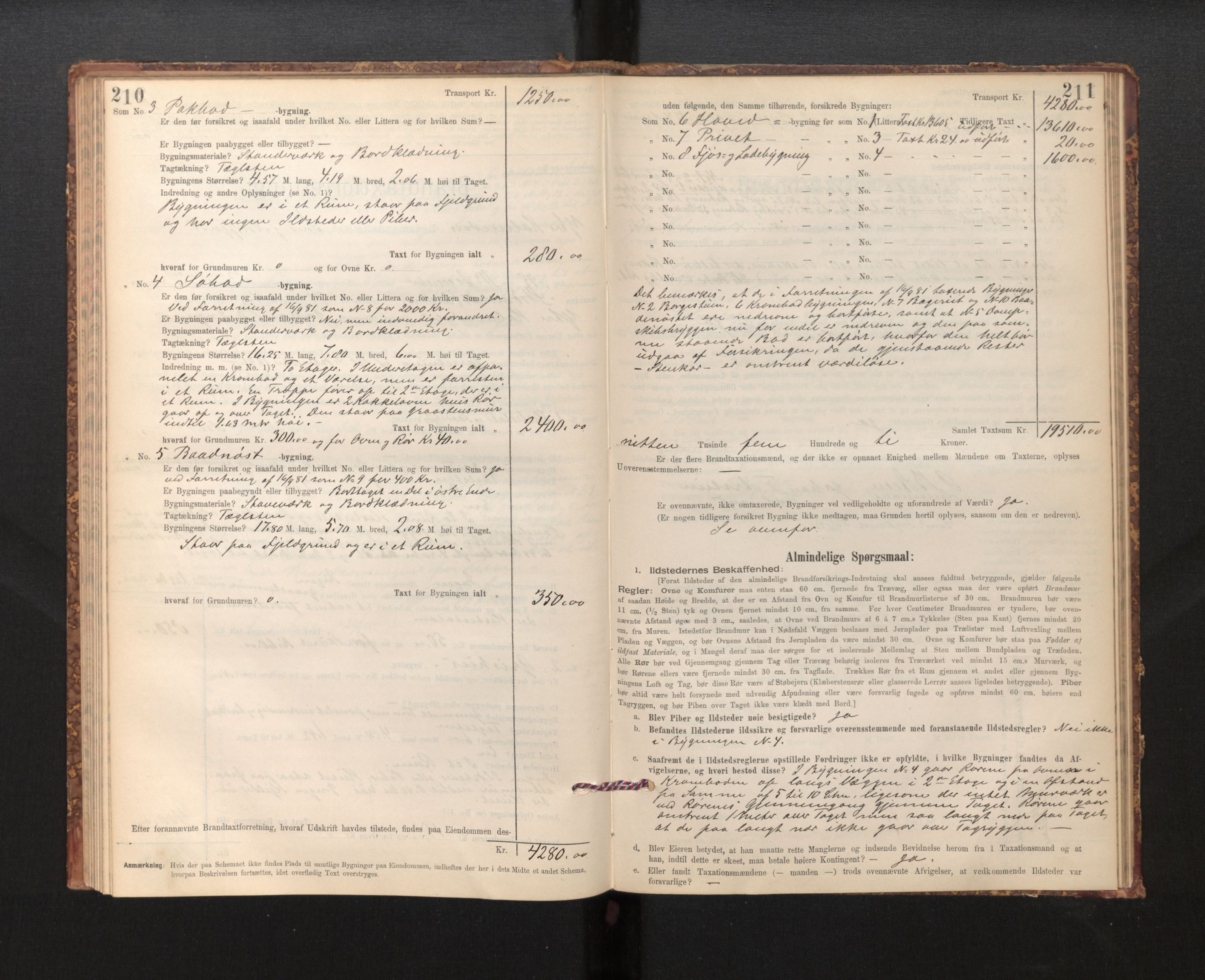 Lensmannen i Fjaler, AV/SAB-A-27201/0012/L0006: Branntakstprotokoll, skjematakst, 1895-1937, s. 210-211