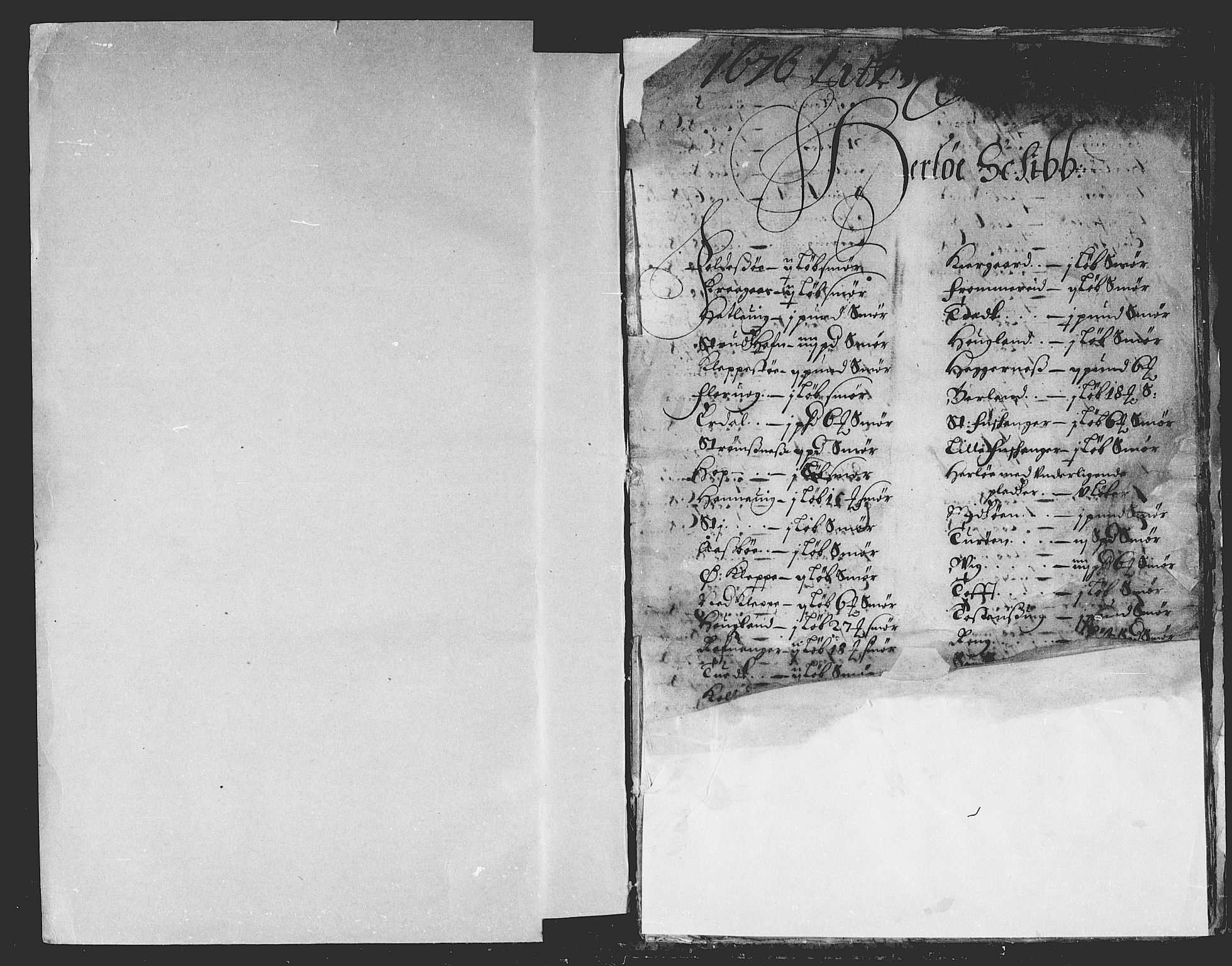 Rentekammeret inntil 1814, Reviderte regnskaper, Stiftamtstueregnskaper, Bergen stiftamt, AV/RA-EA-6043/R/Rc/L0043: Bergen stiftamt, 1675-1676