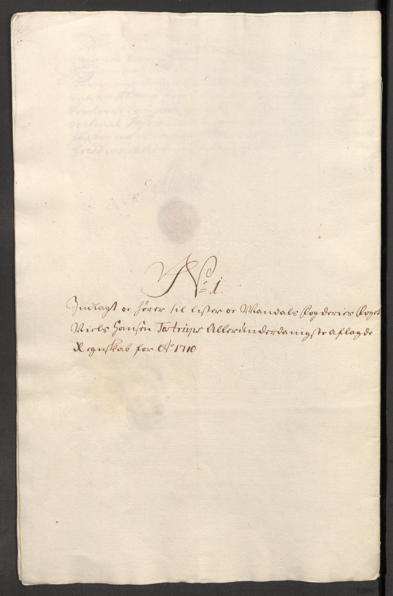 Rentekammeret inntil 1814, Reviderte regnskaper, Fogderegnskap, RA/EA-4092/R43/L2553: Fogderegnskap Lista og Mandal, 1710, s. 26