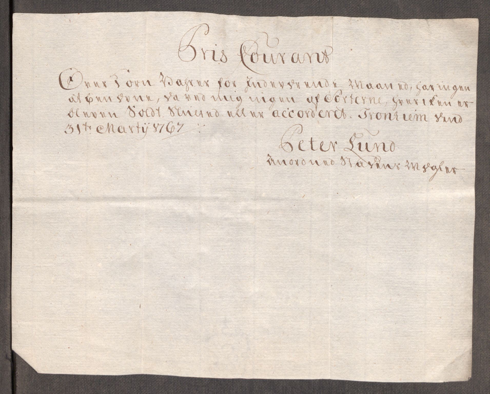 Rentekammeret inntil 1814, Realistisk ordnet avdeling, AV/RA-EA-4070/Oe/L0009: [Ø1]: Nordafjelske priskuranter, 1759-1768, s. 342