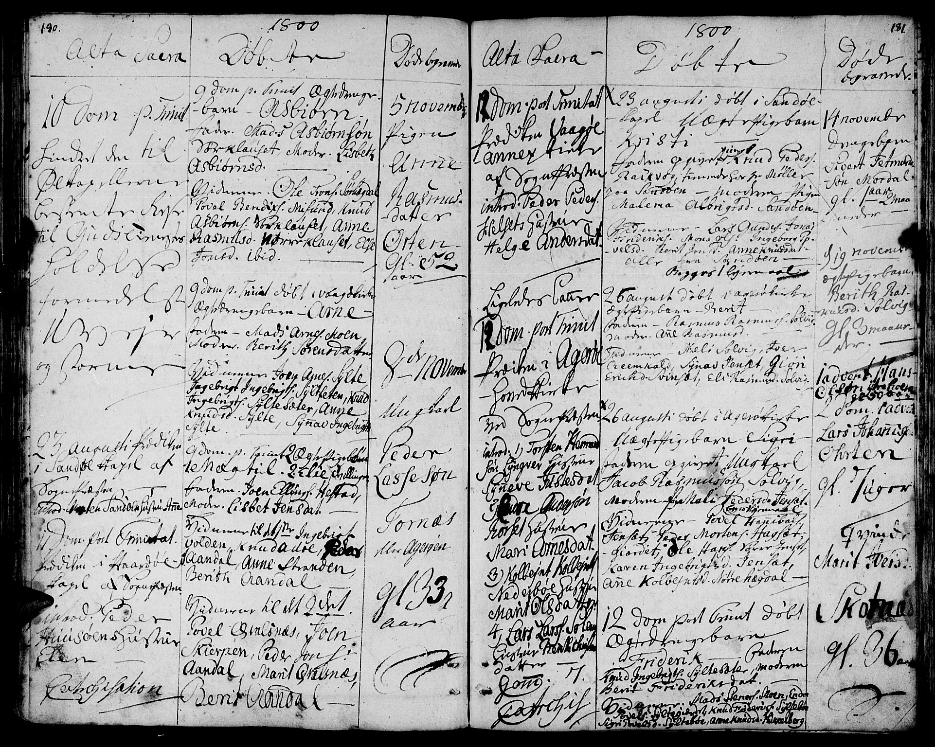 Ministerialprotokoller, klokkerbøker og fødselsregistre - Møre og Romsdal, AV/SAT-A-1454/560/L0717: Ministerialbok nr. 560A01, 1785-1808, s. 180-181