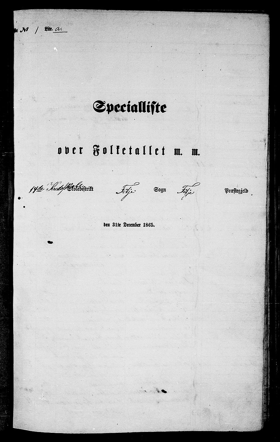 RA, Folketelling 1865 for 1222P Fitjar prestegjeld, 1865, s. 13