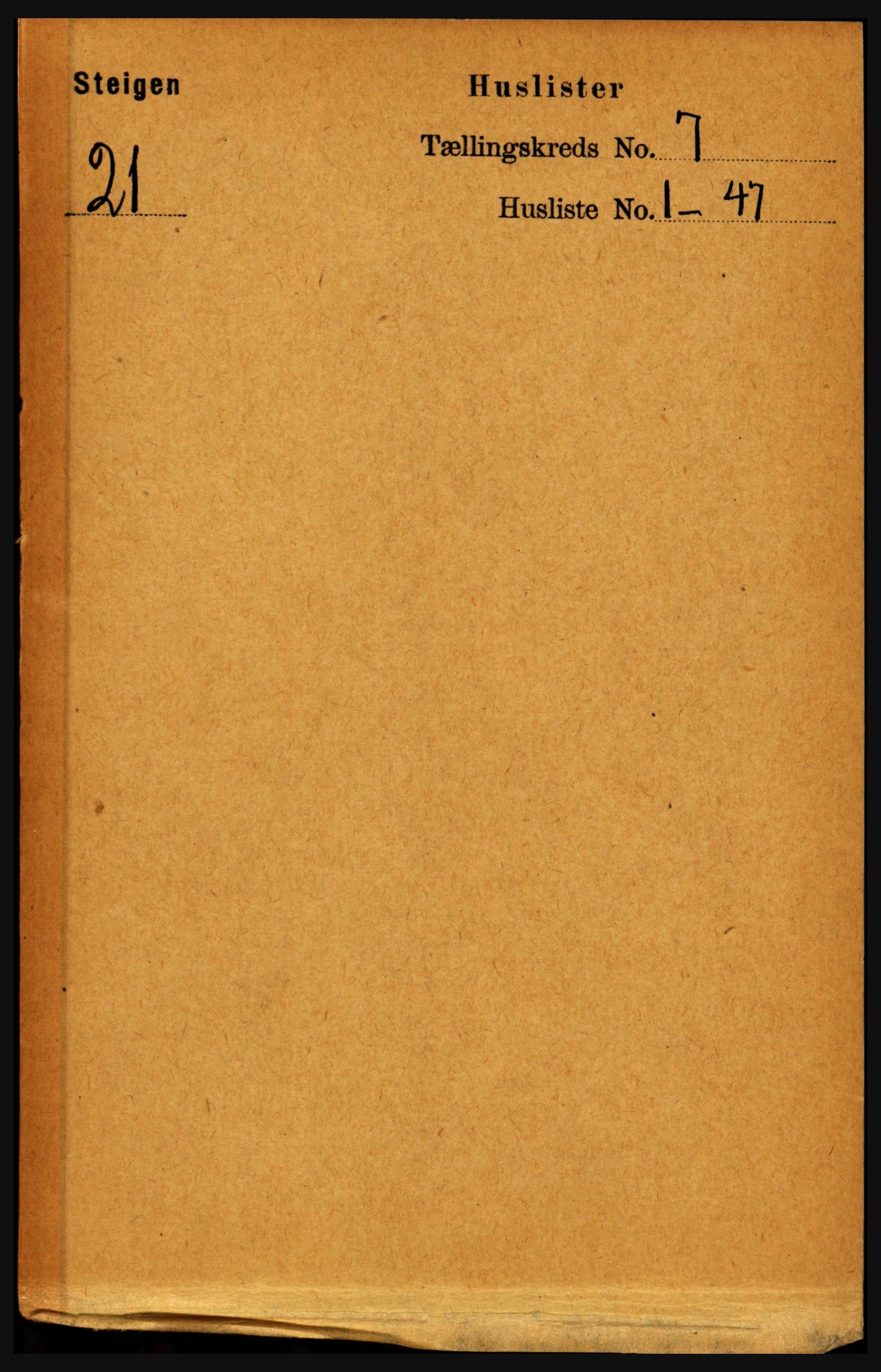 RA, Folketelling 1891 for 1848 Steigen herred, 1891, s. 2219