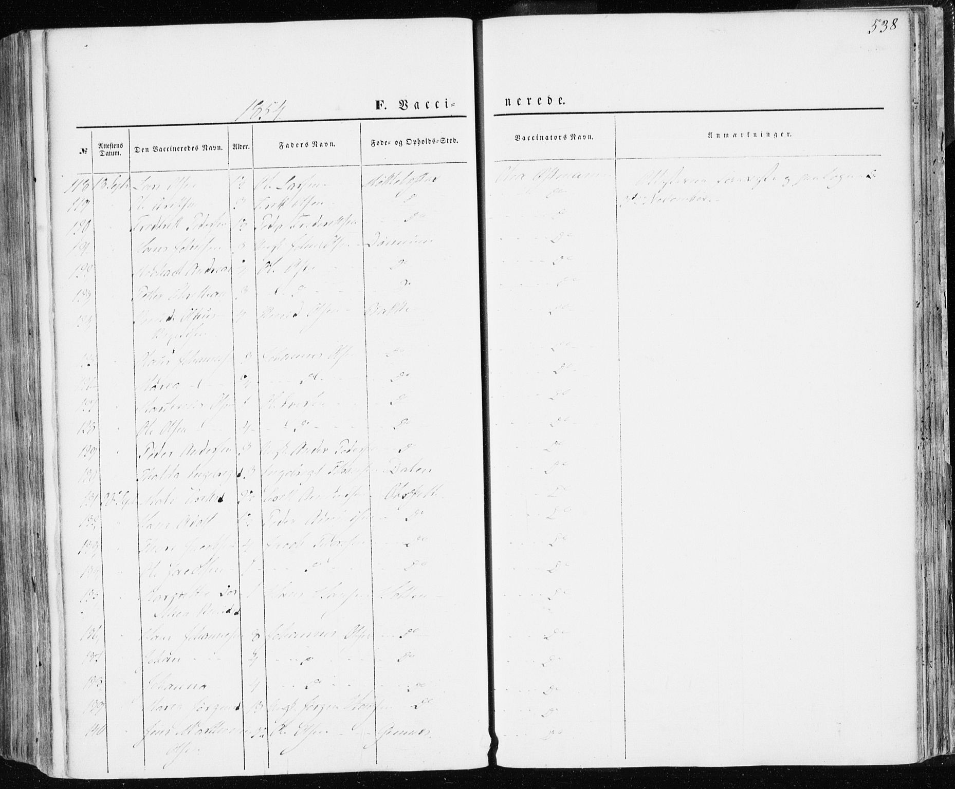 Ministerialprotokoller, klokkerbøker og fødselsregistre - Møre og Romsdal, AV/SAT-A-1454/586/L0984: Ministerialbok nr. 586A10, 1844-1856, s. 538