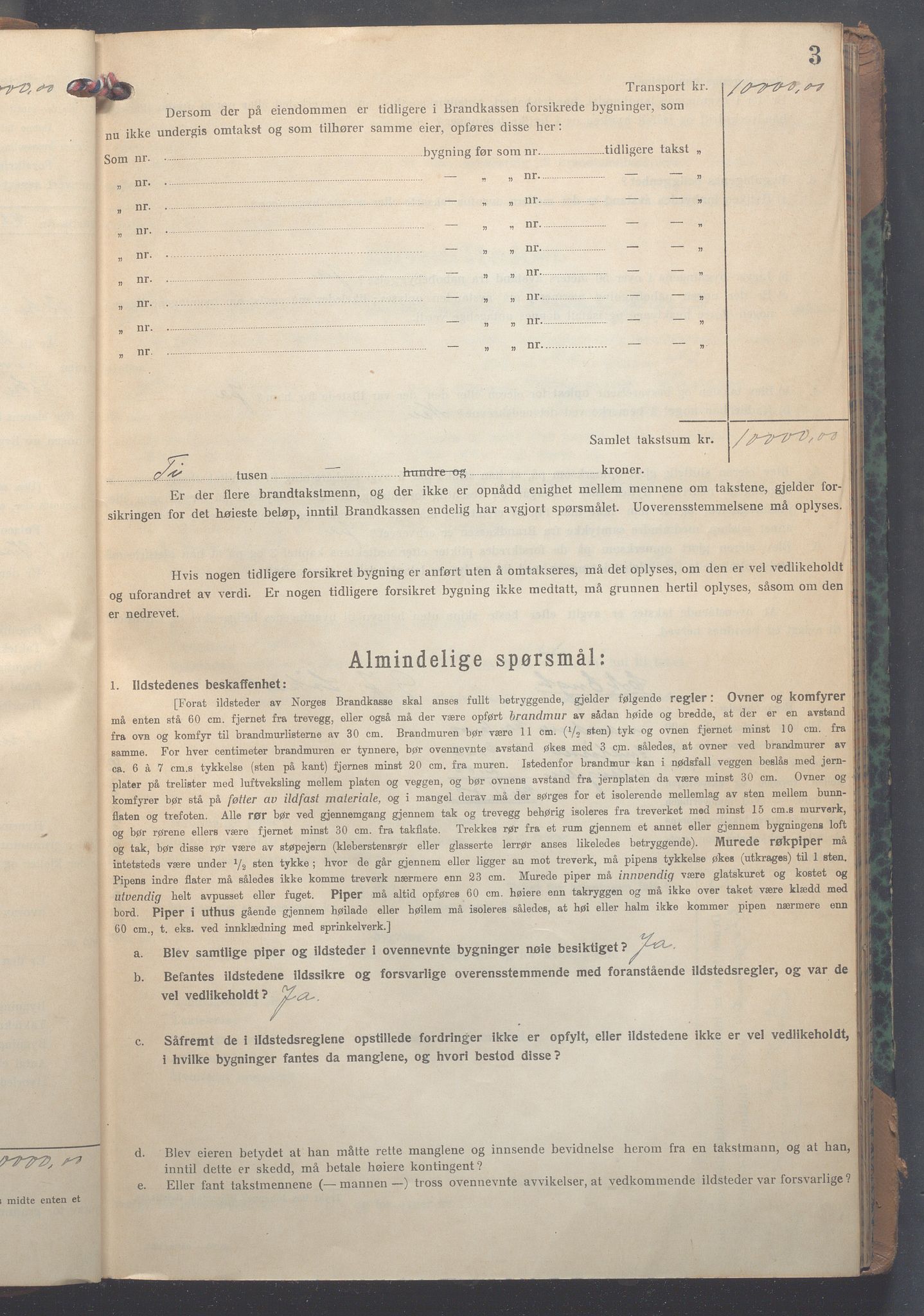 Lensmennene i Aker, OBA/A-10133/F/Fc/L0021: Branntakstprotokoll, 1921-1928, s. 3