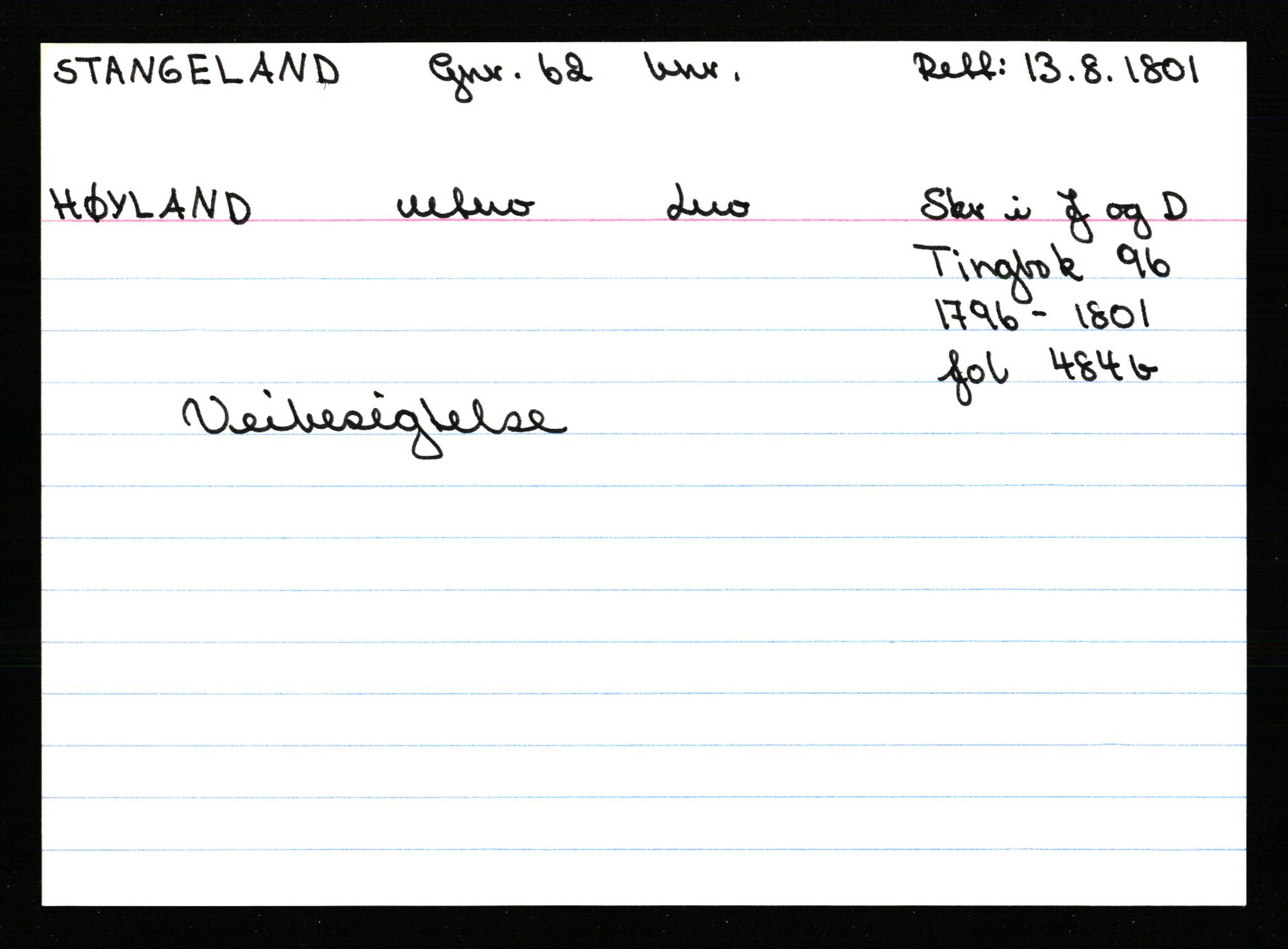 Statsarkivet i Stavanger, AV/SAST-A-101971/03/Y/Ym/L0054: Åstedskort sortert etter gårdsnavn: Soleim - Stavneim, 1600-1950, s. 257