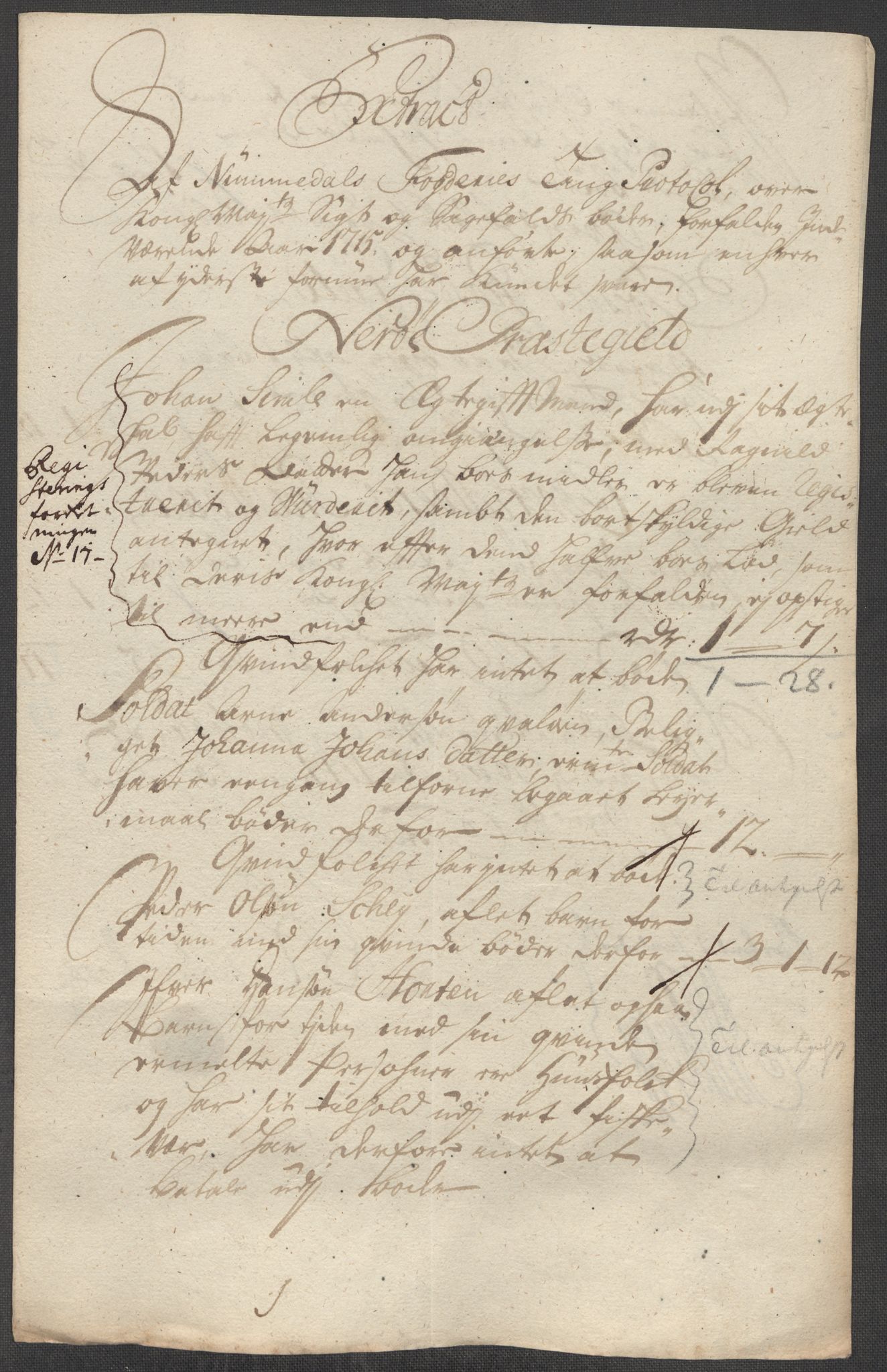 Rentekammeret inntil 1814, Reviderte regnskaper, Fogderegnskap, RA/EA-4092/R64/L4436: Fogderegnskap Namdal, 1715, s. 176
