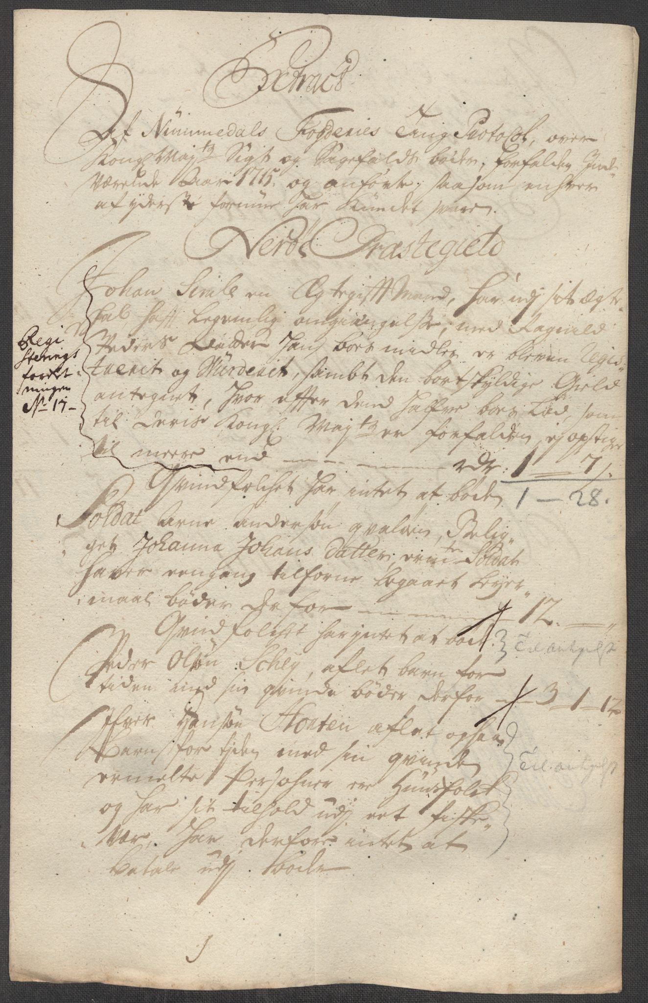 Rentekammeret inntil 1814, Reviderte regnskaper, Fogderegnskap, AV/RA-EA-4092/R64/L4436: Fogderegnskap Namdal, 1715, s. 176