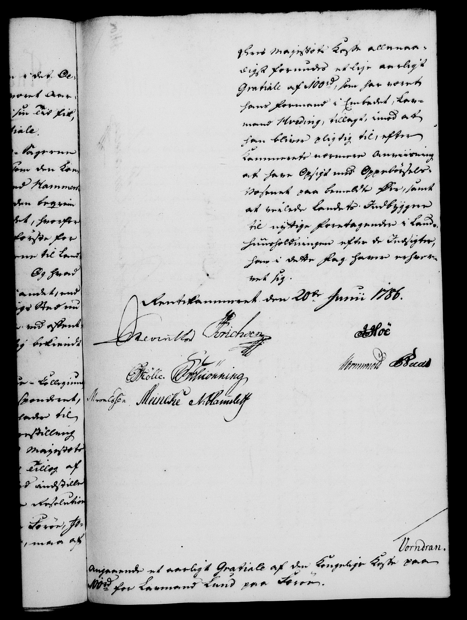 Rentekammeret, Kammerkanselliet, RA/EA-3111/G/Gf/Gfa/L0068: Norsk relasjons- og resolusjonsprotokoll (merket RK 52.68), 1786, s. 544