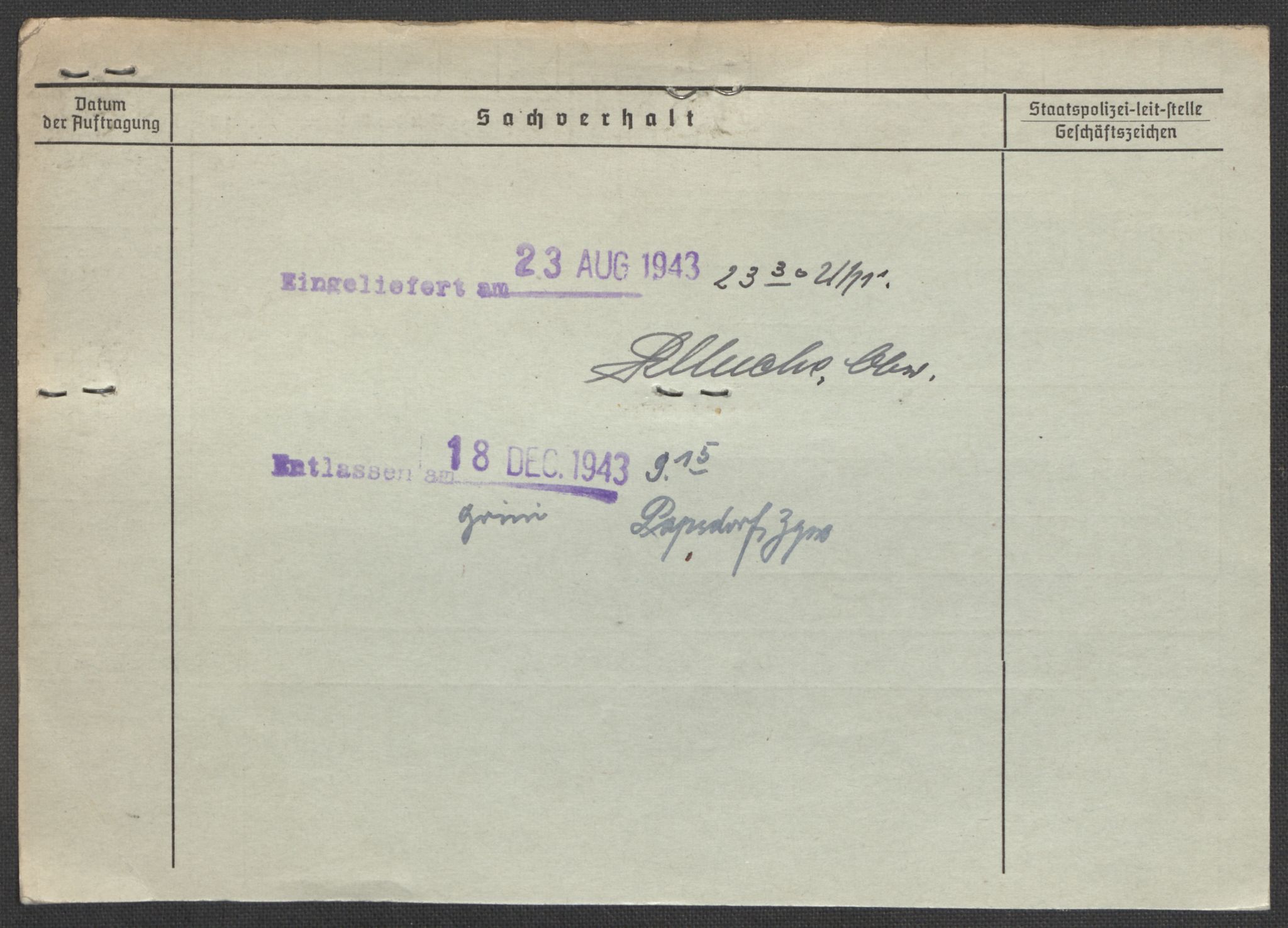 Befehlshaber der Sicherheitspolizei und des SD, AV/RA-RAFA-5969/E/Ea/Eaa/L0002: Register over norske fanger i Møllergata 19: Bj-Eng, 1940-1945, s. 1114