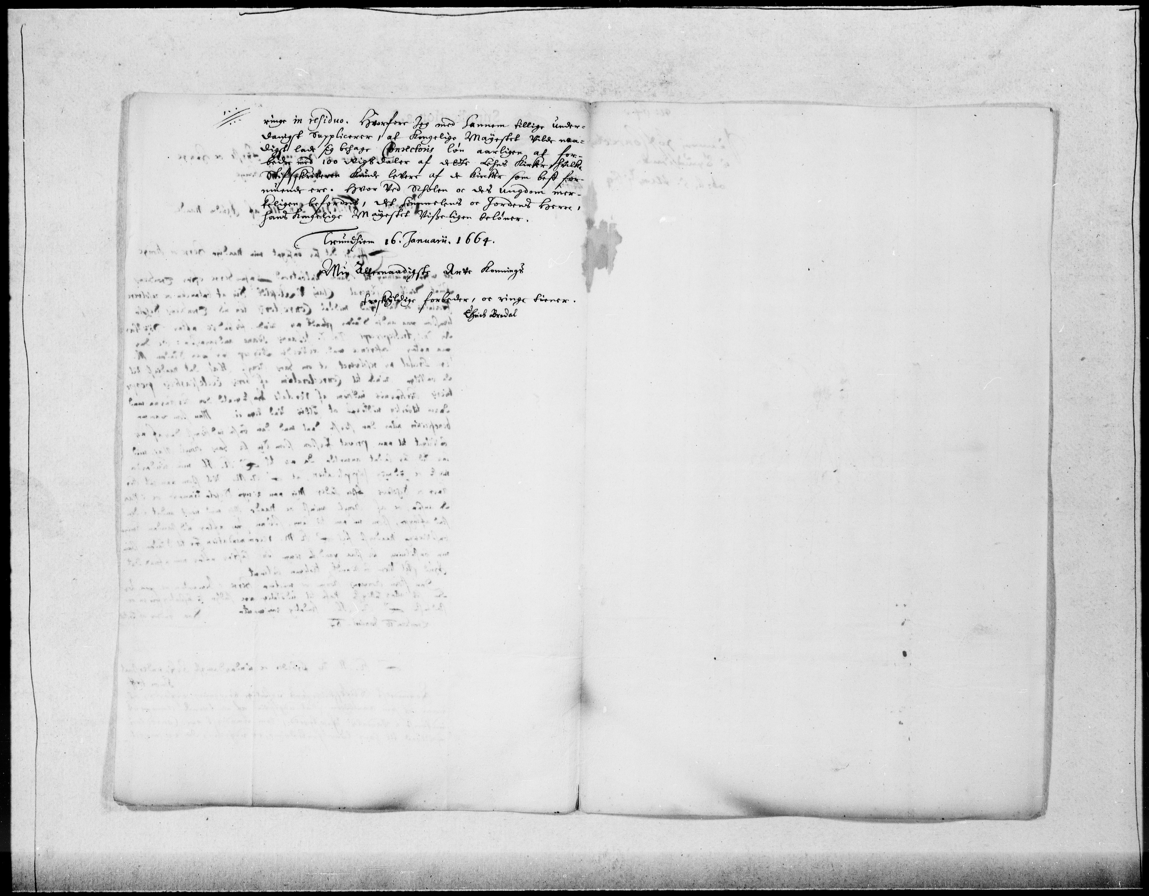 Danske Kanselli 1572-1799, AV/RA-EA-3023/F/Fc/Fcc/Fcca/L0023: Norske innlegg 1572-1799, 1662-1664, s. 300