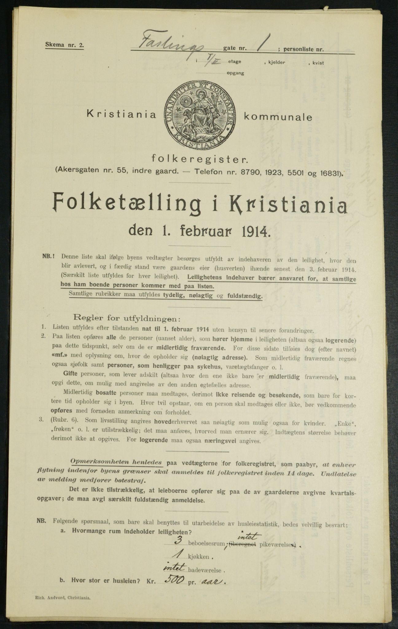 OBA, Kommunal folketelling 1.2.1914 for Kristiania, 1914, s. 23778