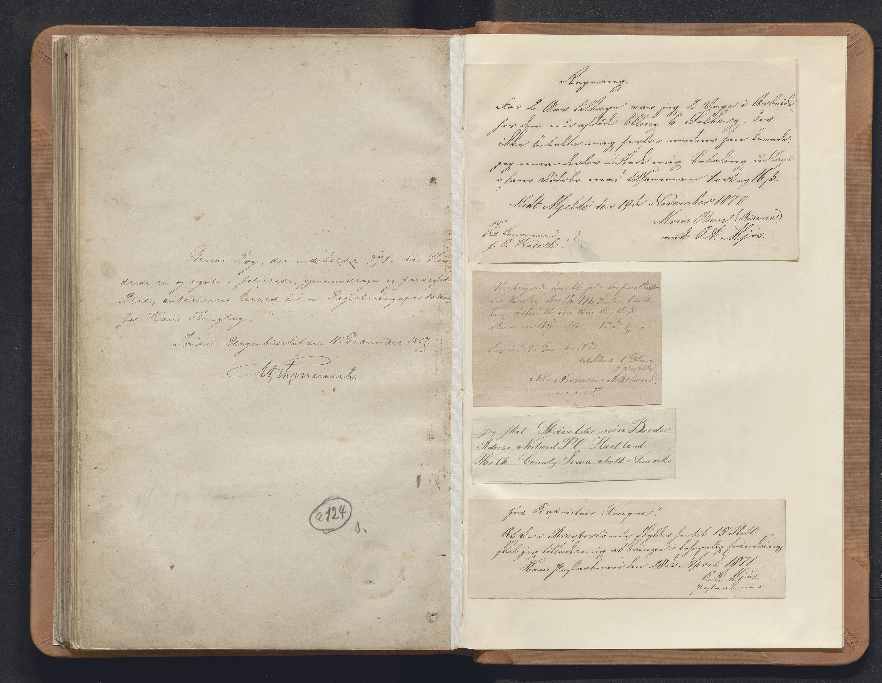 Nordhordland sorenskrivar, AV/SAB-A-2901/1/H/Hb/L0012: Registreringsprotokollar, 1868-1875