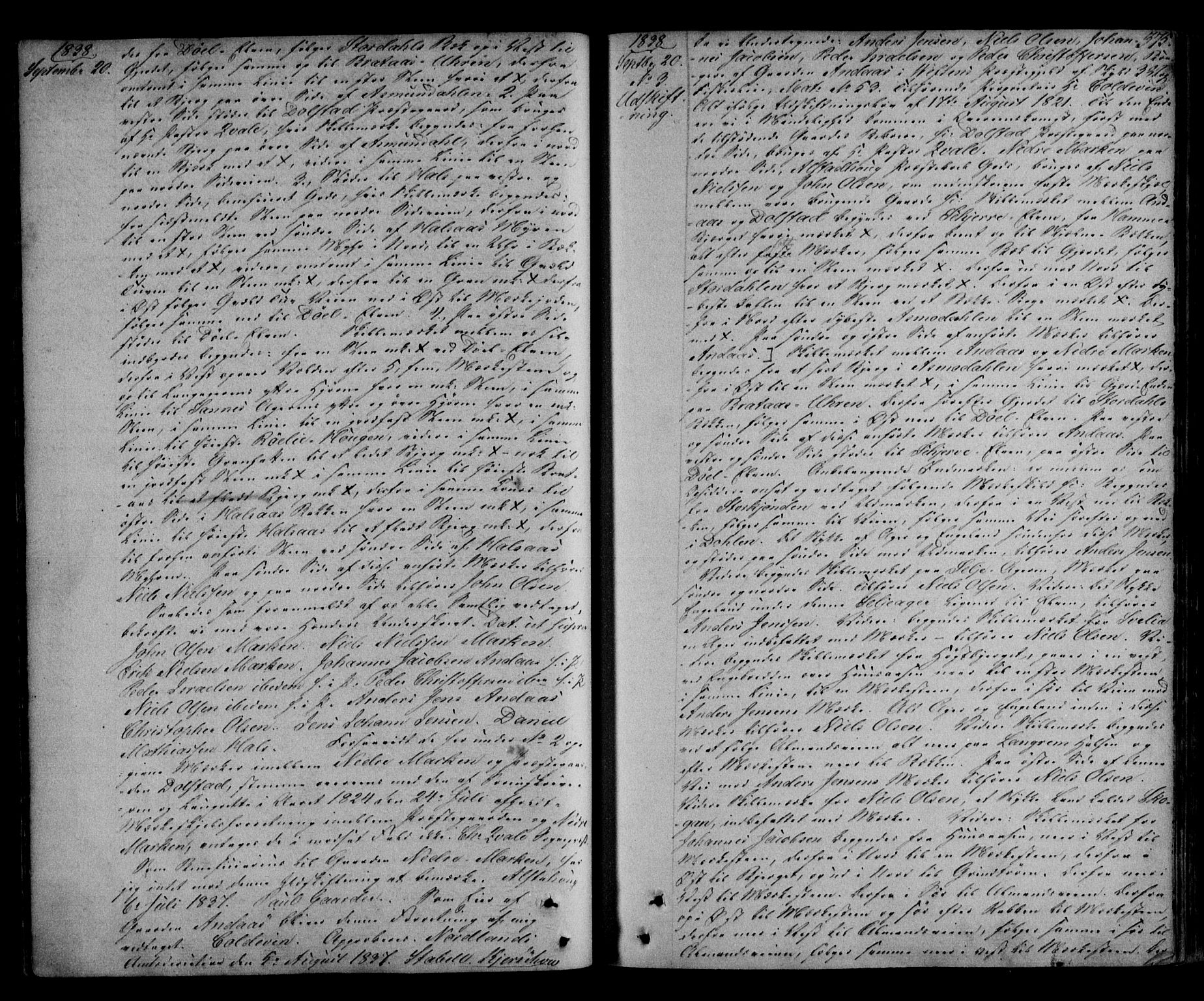 Helgeland sorenskriveri, SAT/A-0004/2/2C/L0009: Pantebok nr. 8, 1832-1840, s. 375