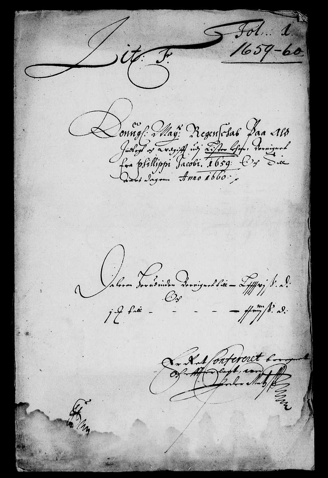 Rentekammeret inntil 1814, Reviderte regnskaper, Lensregnskaper, AV/RA-EA-5023/R/Rb/Rbr/L0022: Lista len, 1658-1660